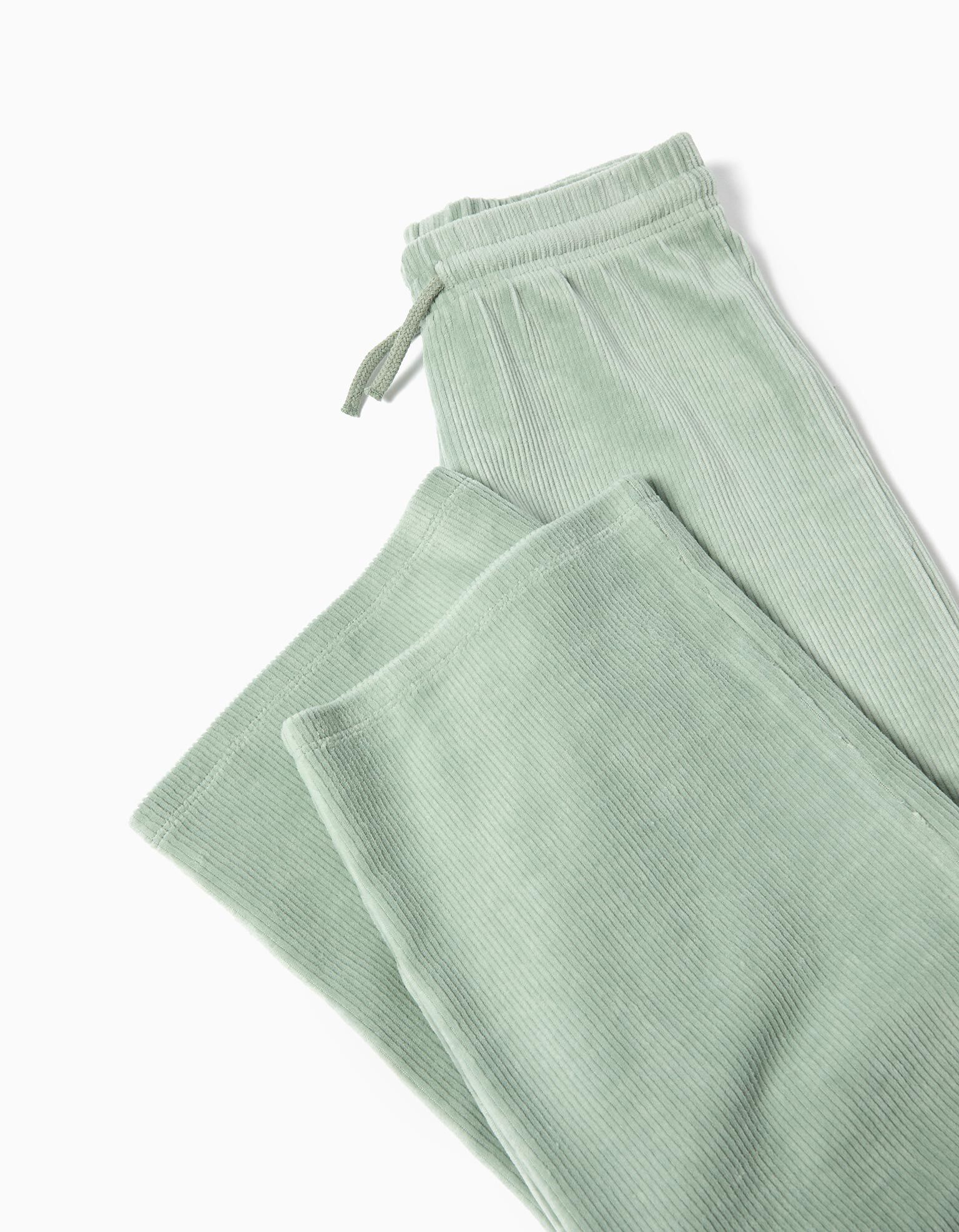 Comprar Online Cal&ccedil;as de Veludo, Menina, Verde