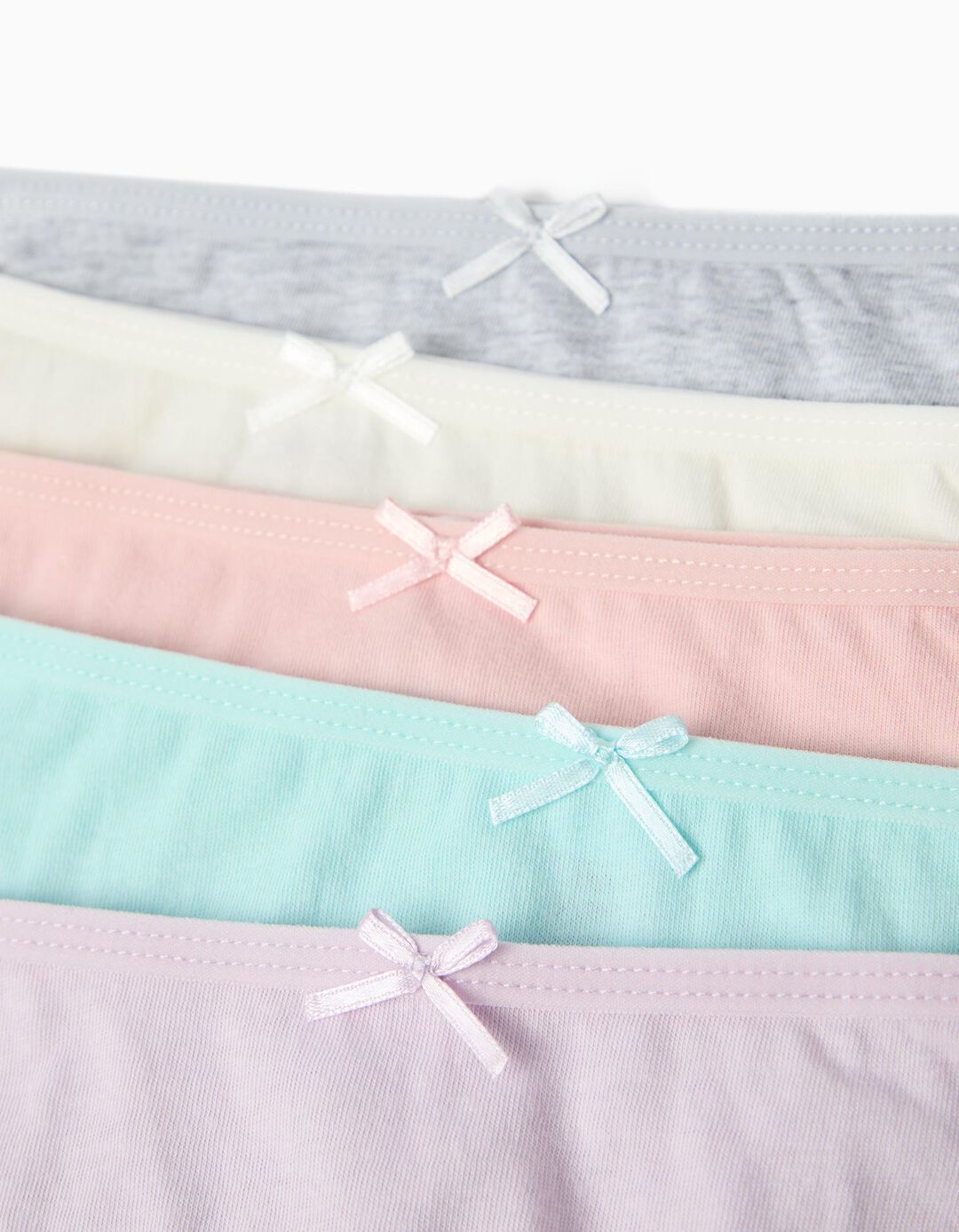 Pack 5 Cuecas Lisas, Menina, Multicolor
