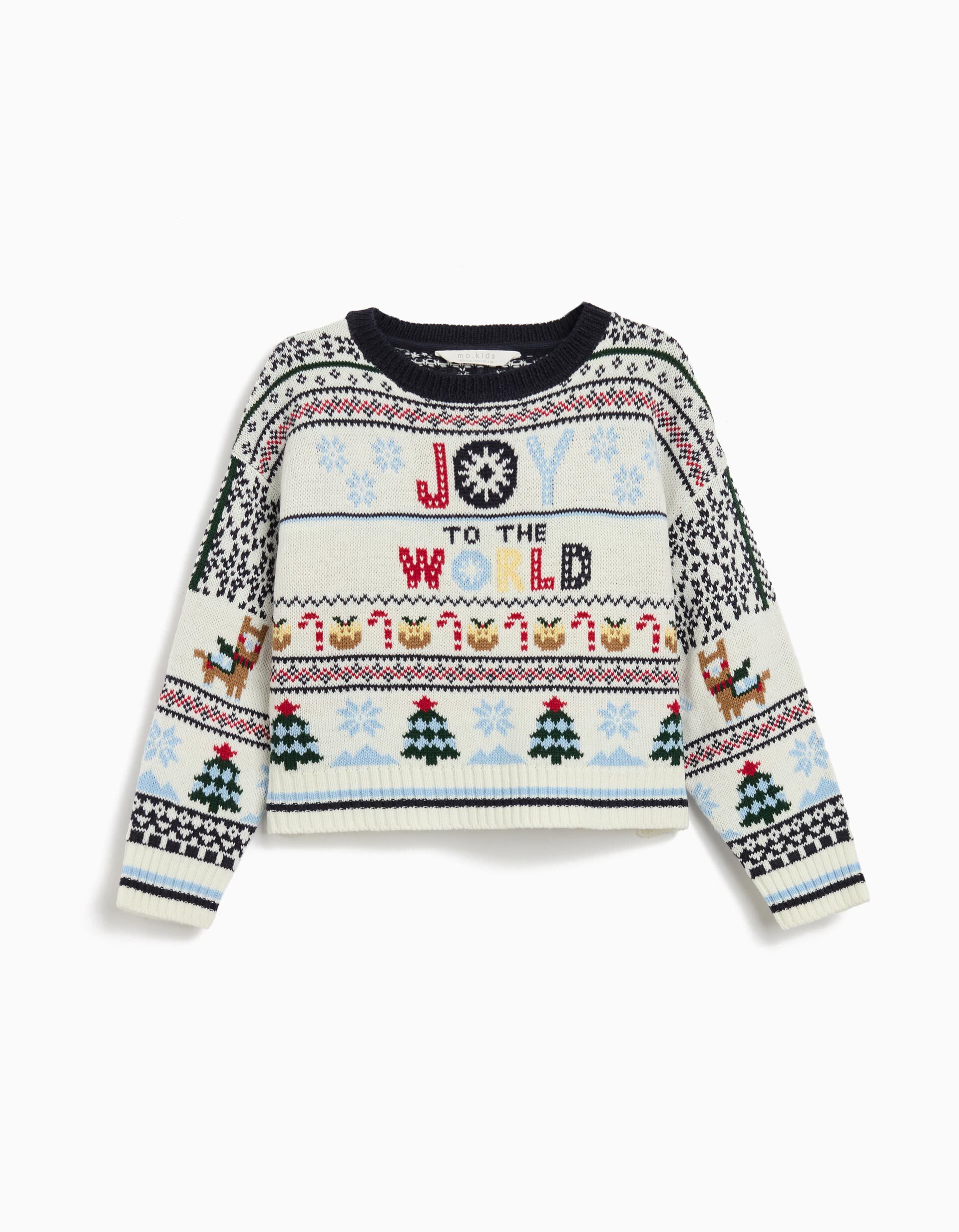 Comprar Online Camisola Malha Natal, Menina, Bege Claro