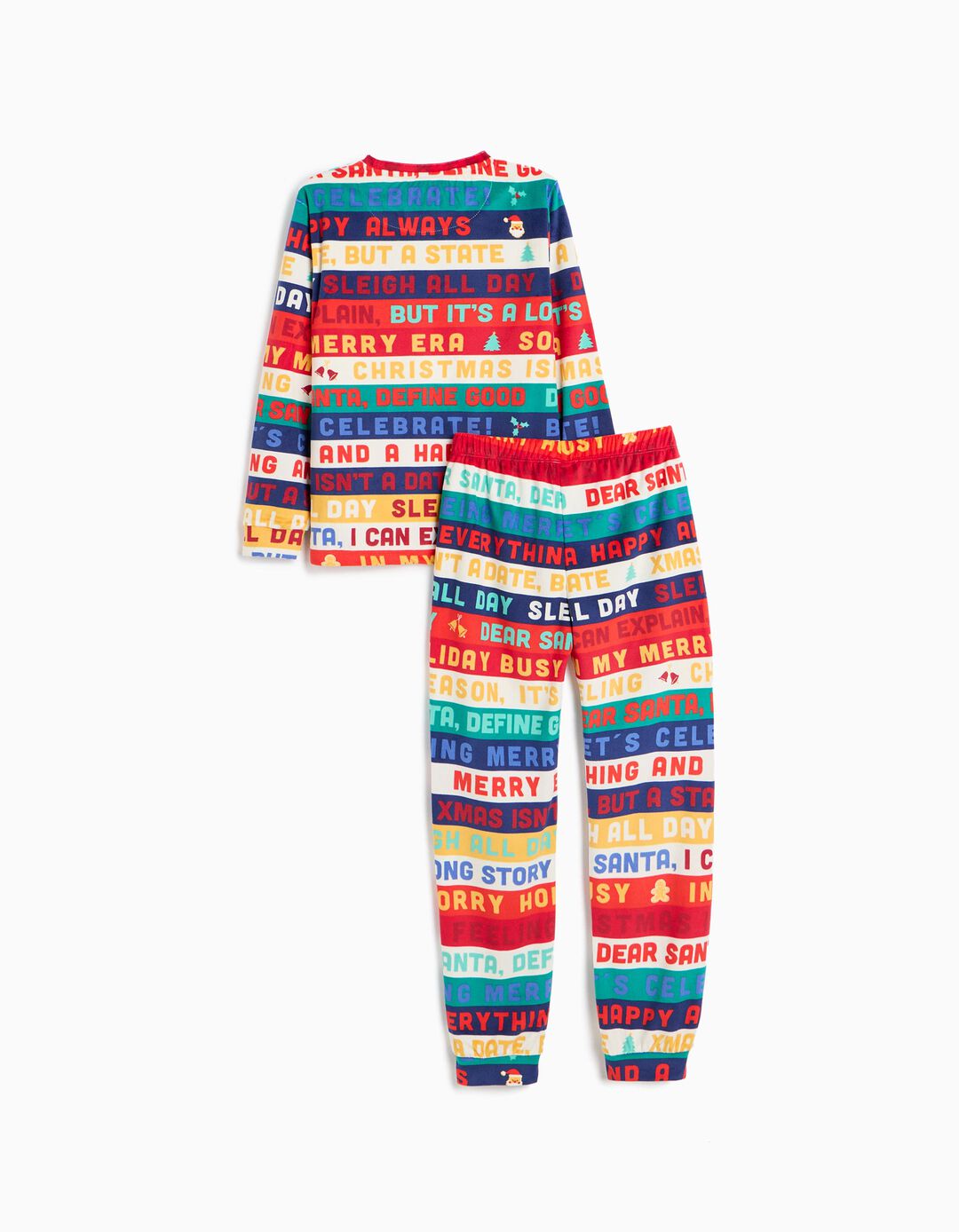 Pijama De Natal Em Veludo, Crian&ccedil;a, Vermelho