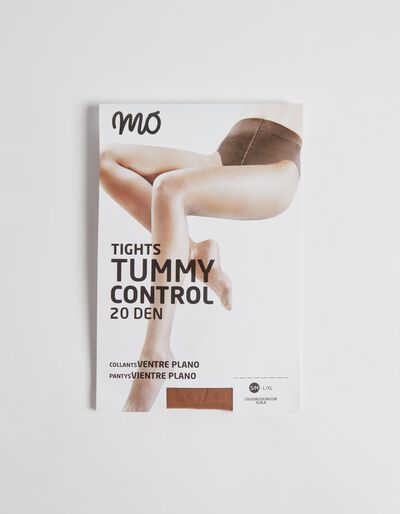 20 DEN Tummy Control Tights, Women, Light Brown