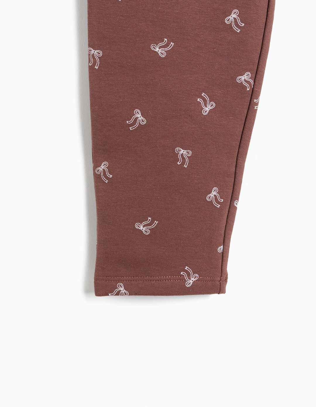 Leggings Com Interior Cardado, Menina, Castanho Escuro