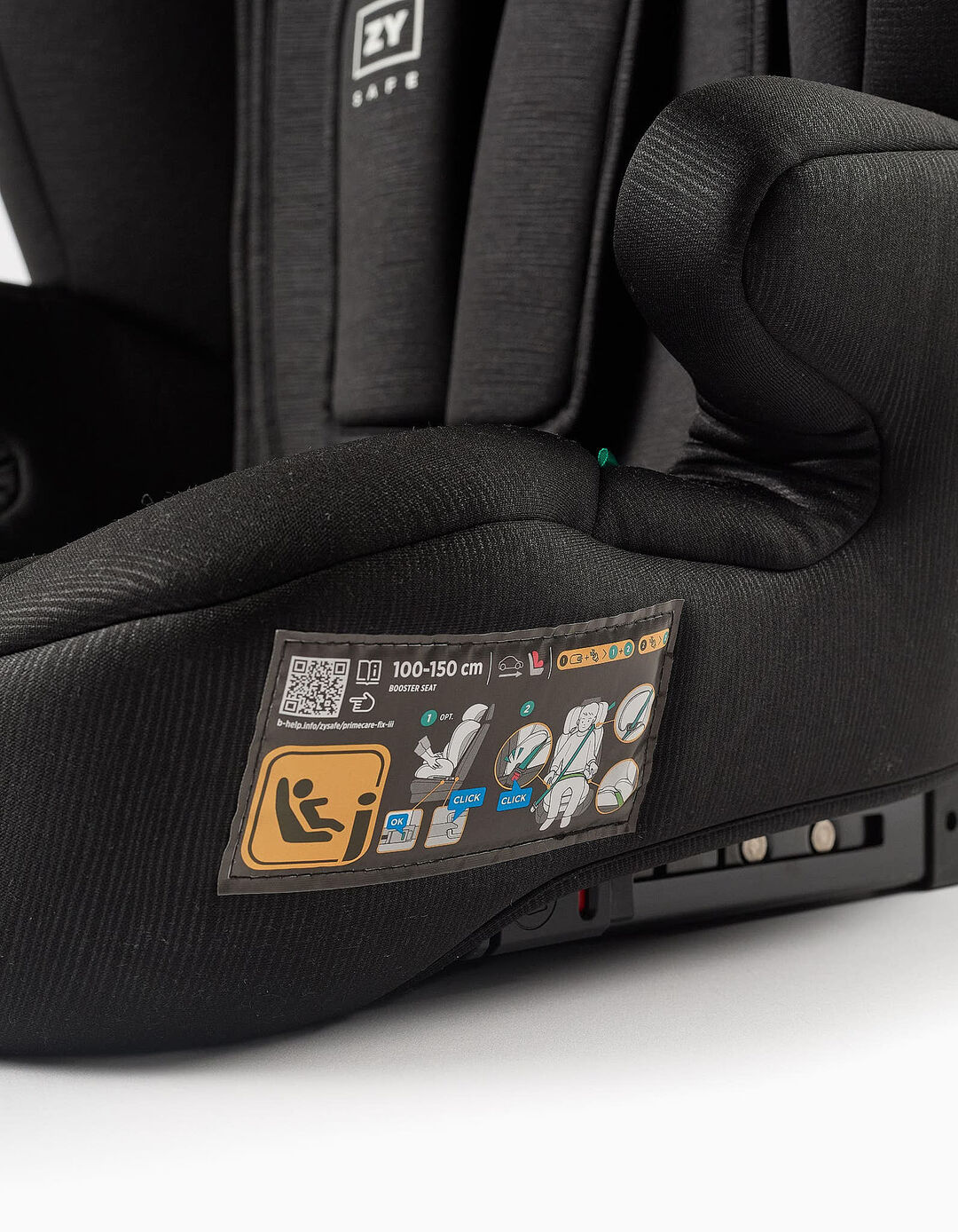 Cadeira Auto I-Size ZY Primecare Fix III (76-150cm), Preto