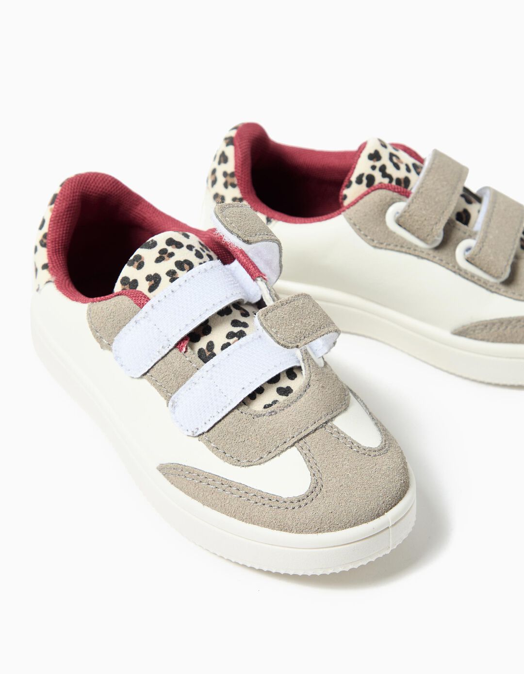 Sapatilhas Animal Print, Menina, Bege Claro 