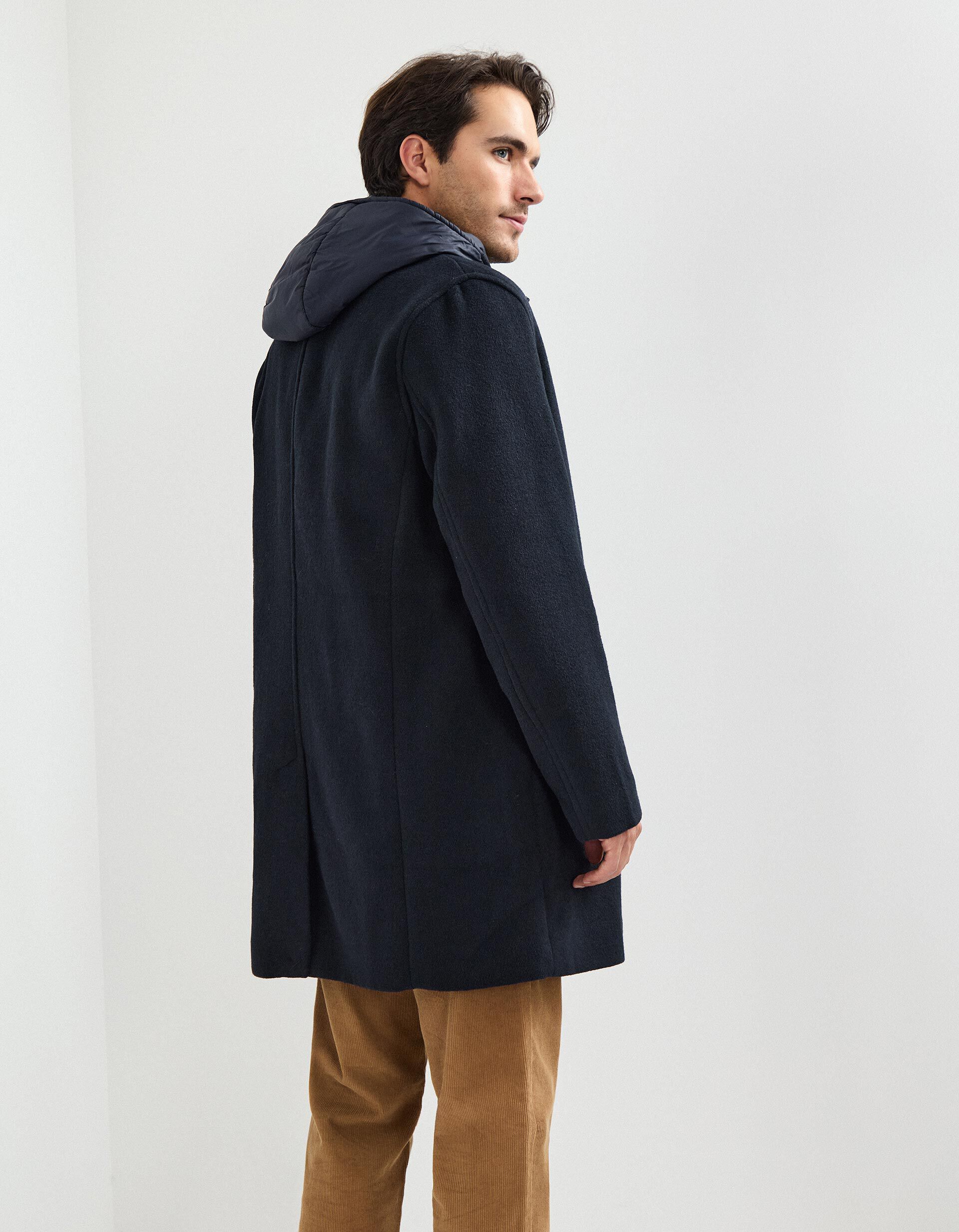 Comprar Online Sobretudo com Capuz, Homem, Azul Escuro