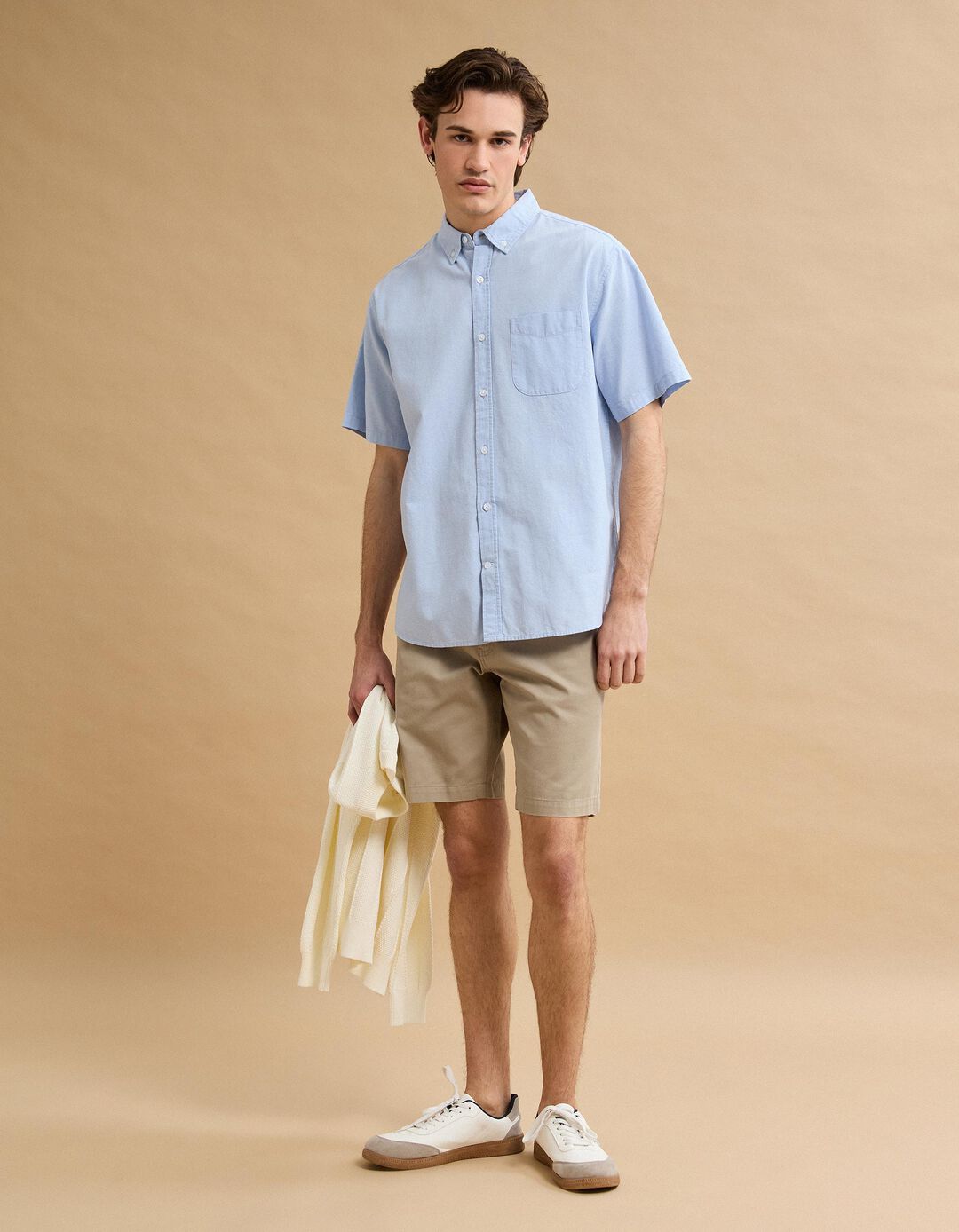 Cal&ccedil;&otilde;es, Homem, Bege