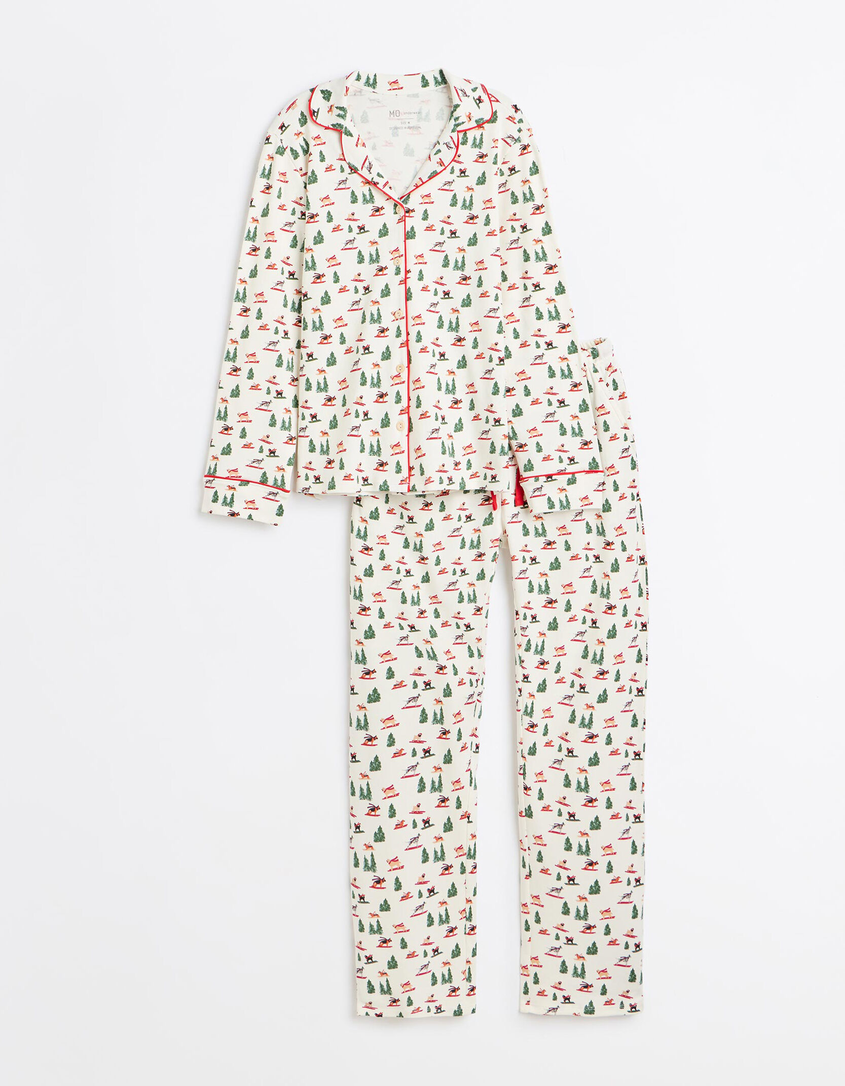 Comprar Online Pijama Camiseiro De Natal, Mulher, Branco
