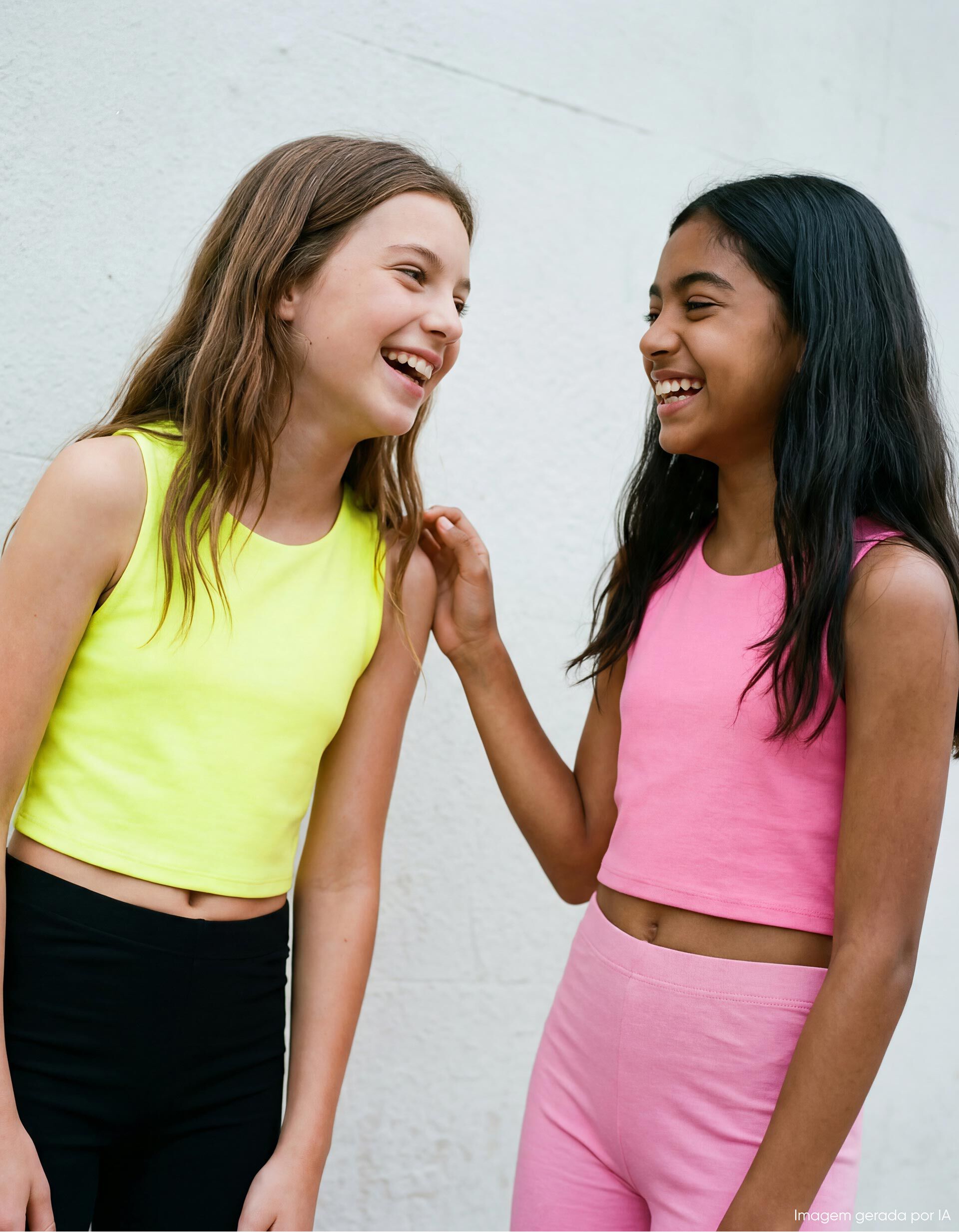 Comprar Online Crop Top, Menina, Amarelo