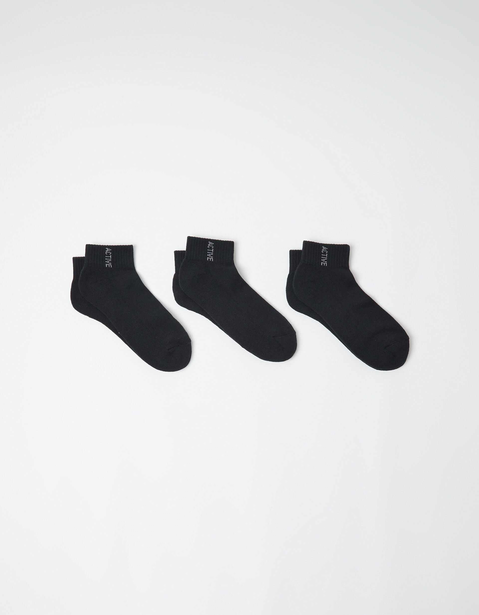Comprar Online Pack 3 Pares de Meias Tornozelo, Homem, Preto