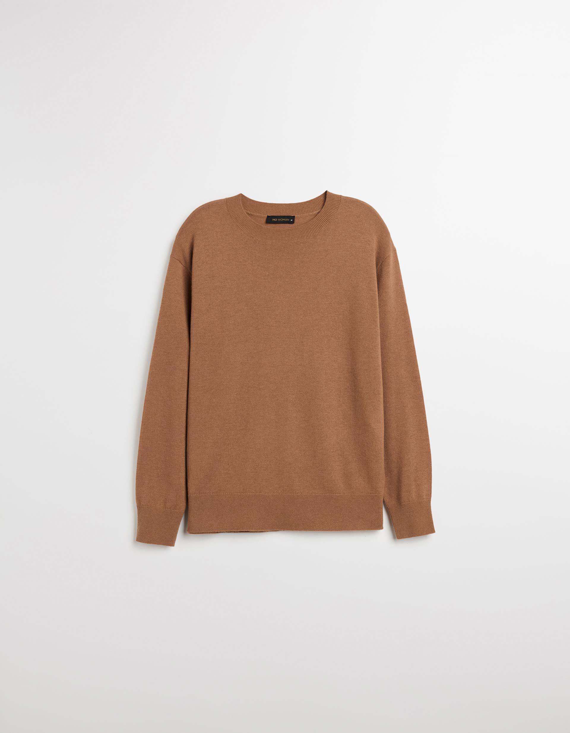 Comprar Online Camisola de L&atilde; com Caxemira, Mulher, Castanho Claro