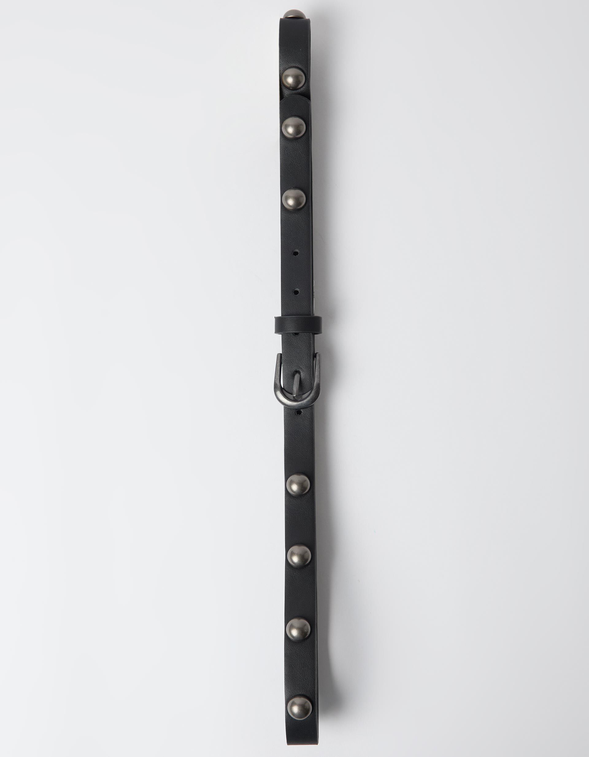 Comprar Online Cinto Fino Com Tachas, Mulher, Preto