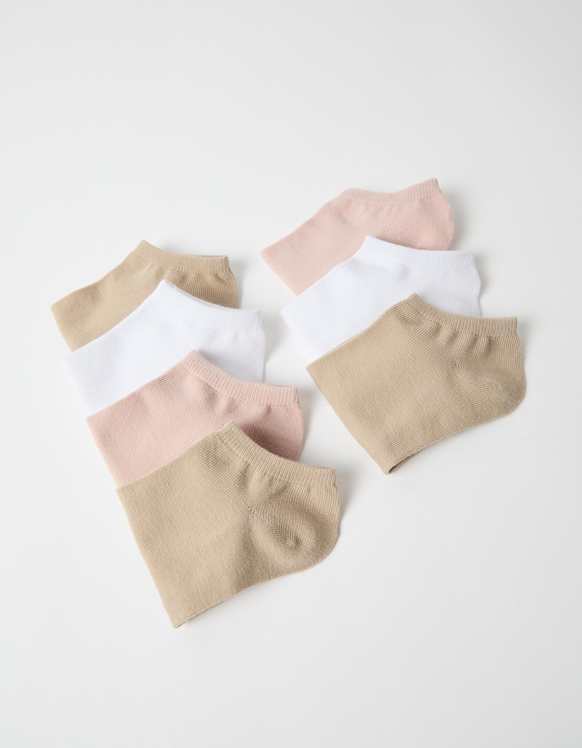 Comprar Online Pack 7 Pares de Meias Tornozelo, Mulher, Multicor