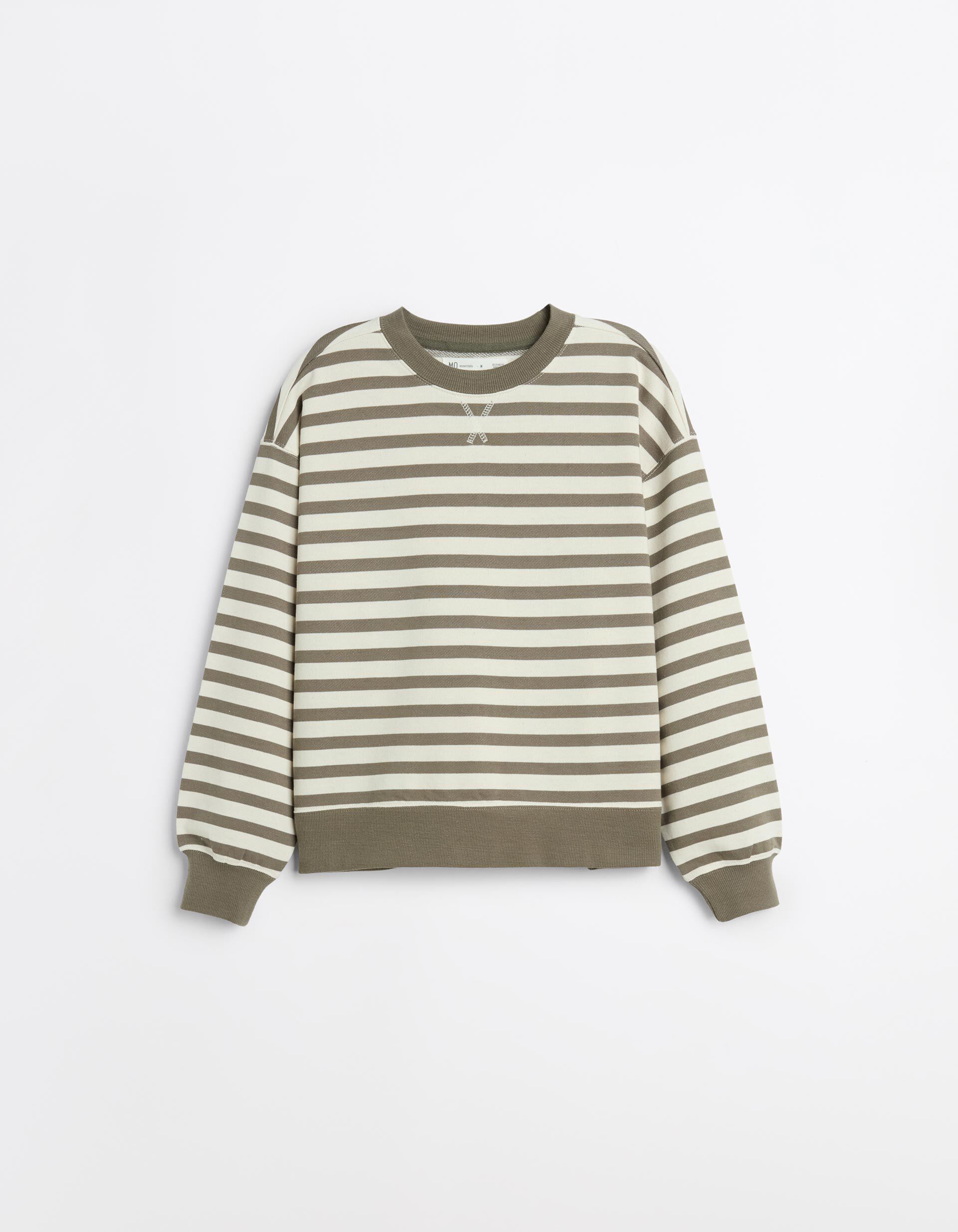 Comprar Online Sweatshirt Riscas, Mulher, Caqui