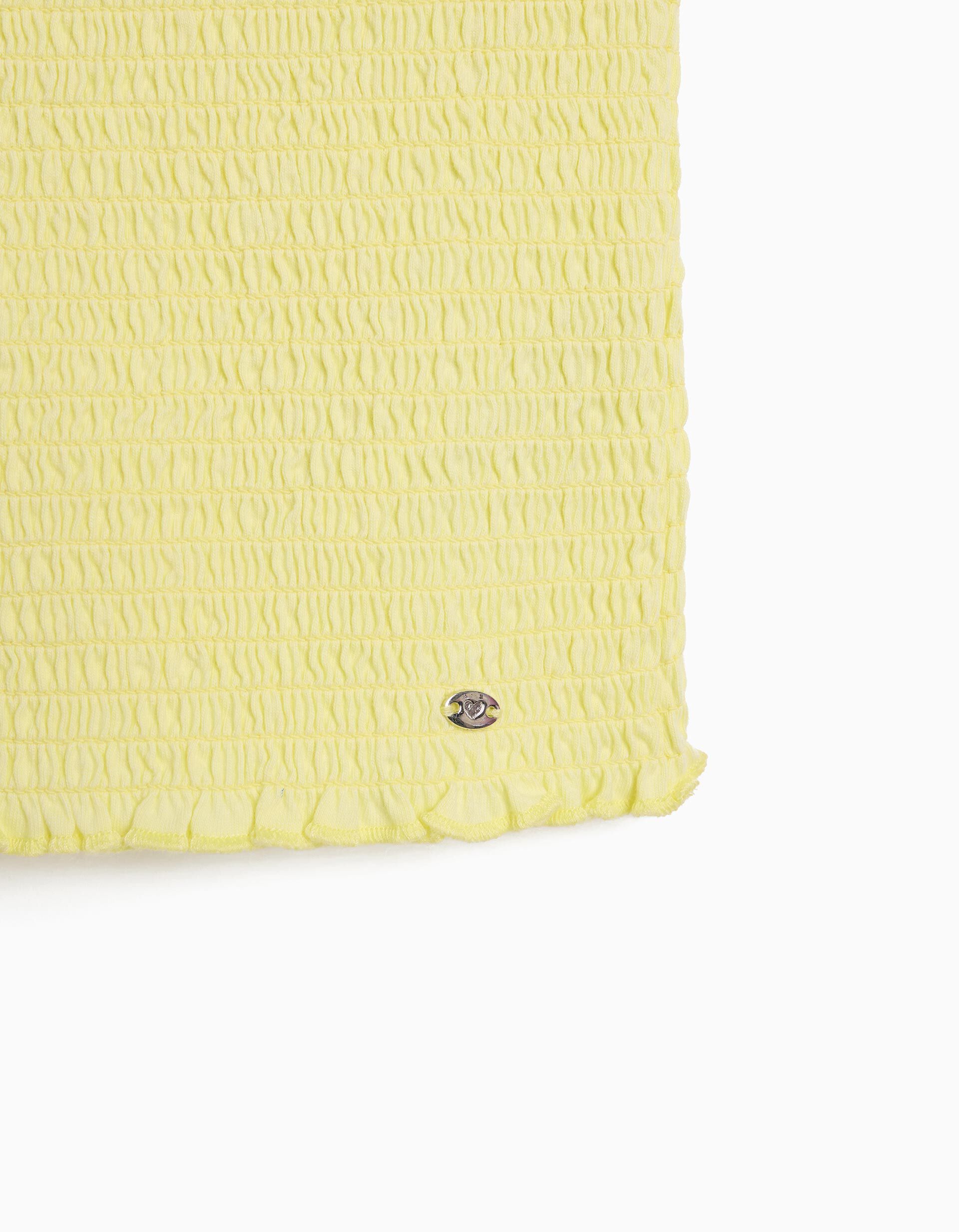 Comprar Online Top Franzido Smock, Menina, Amarelo