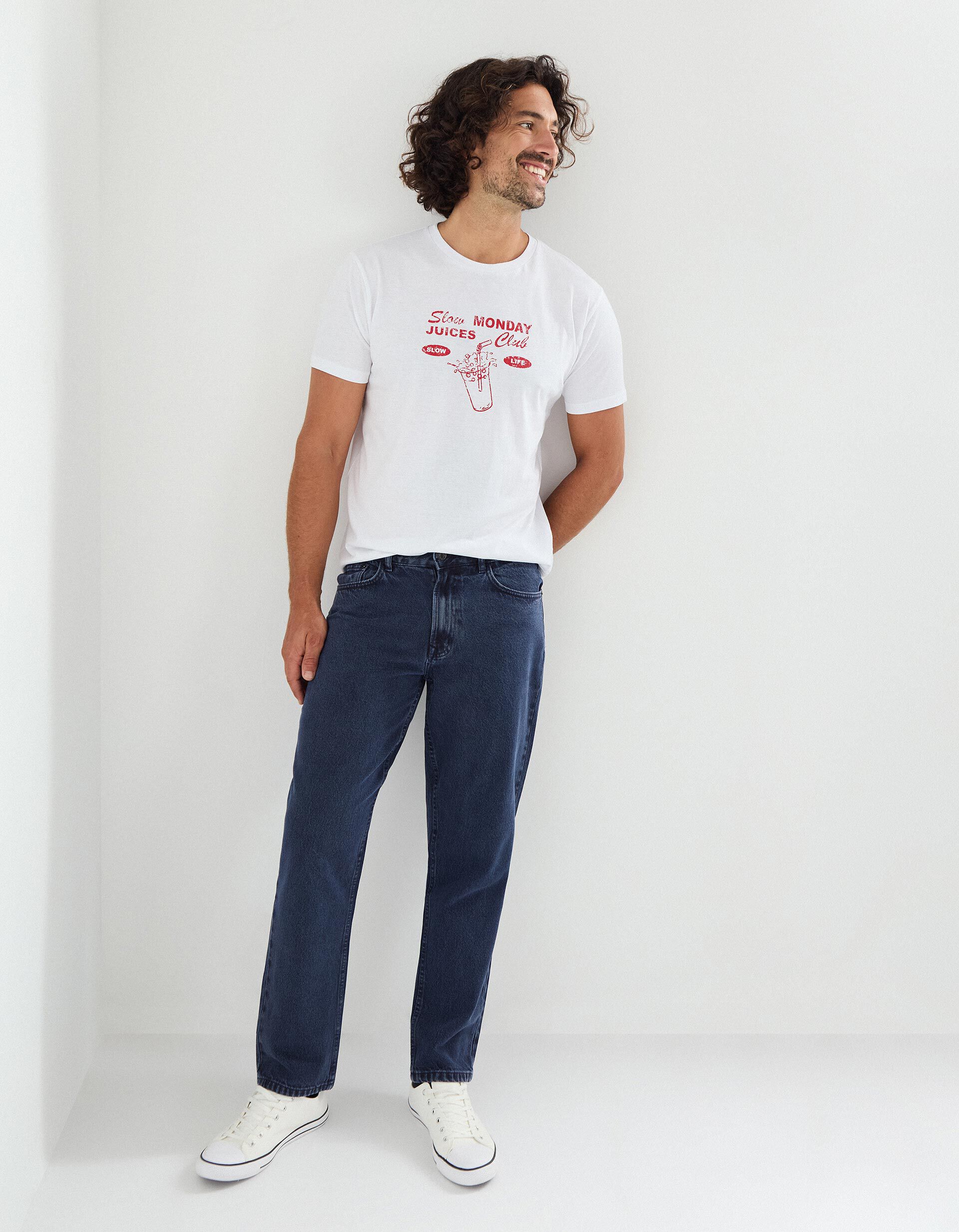 Comprar Online Cal&ccedil;as 'Relaxed Fit', Homem, Azul Escuro 