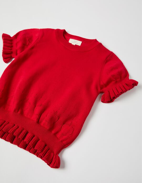 T-Shirt for Girls 'B&S', Red