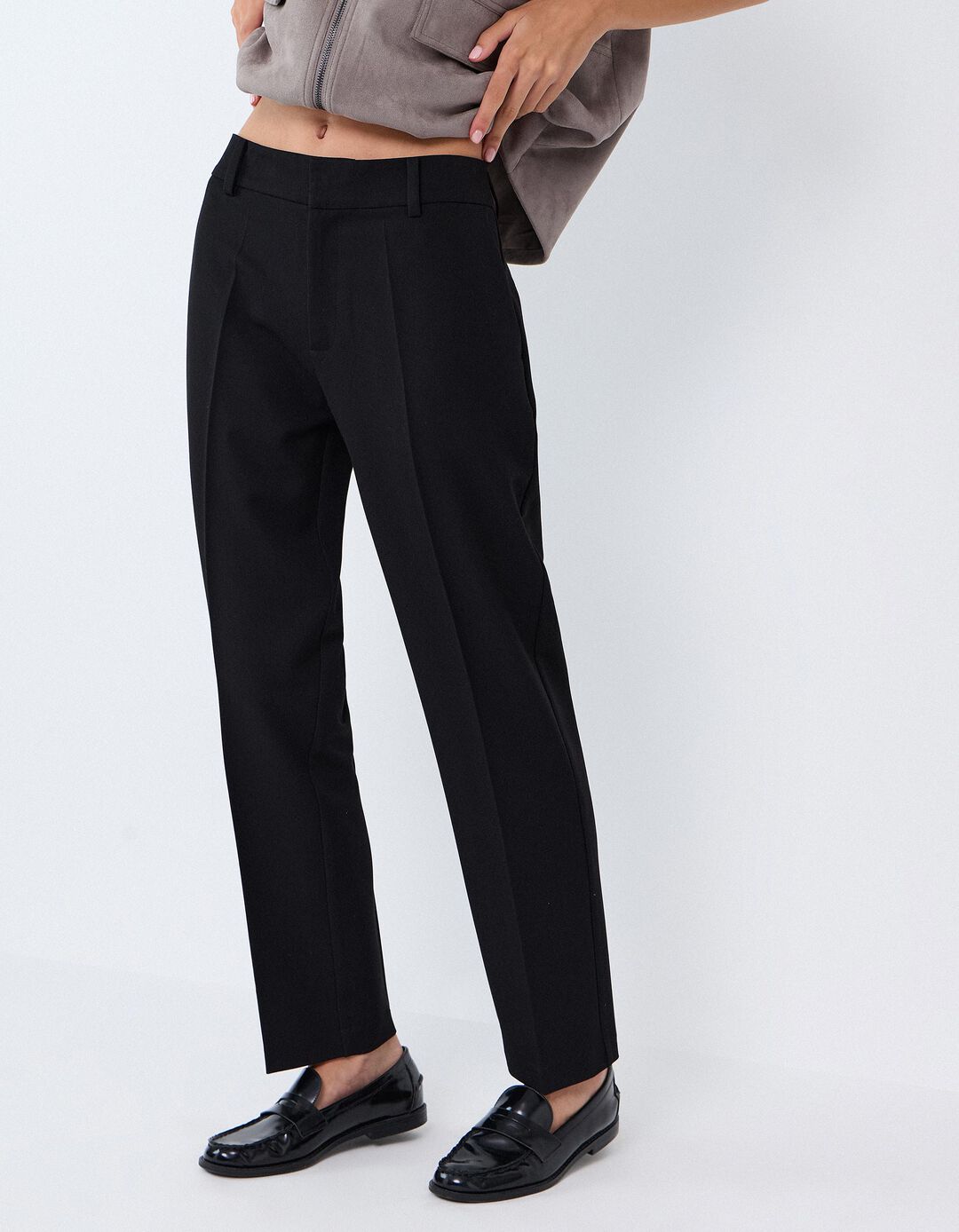 Cal&ccedil;as Tailored, Mulher, Preto