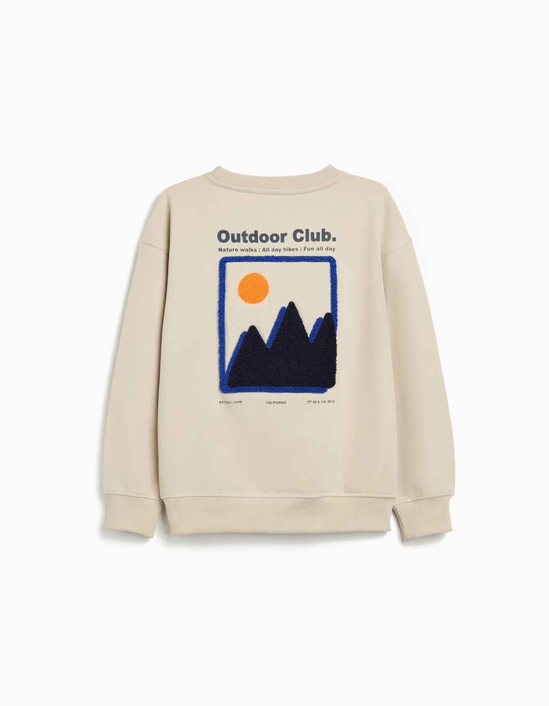 Sweatshirt de Felpa, Menino, Bege