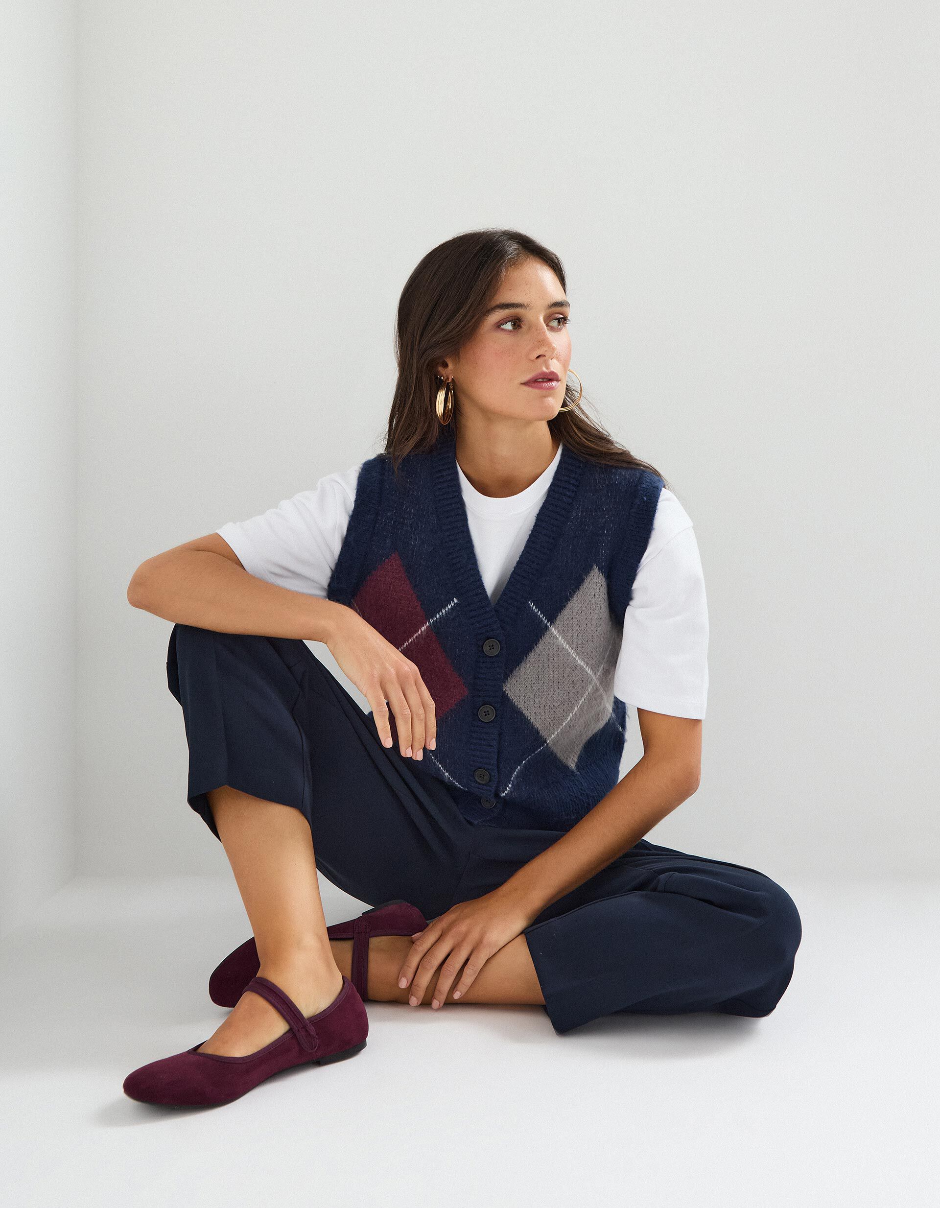 Comprar Online Colete de Malha, Mulher, Azul Escuro