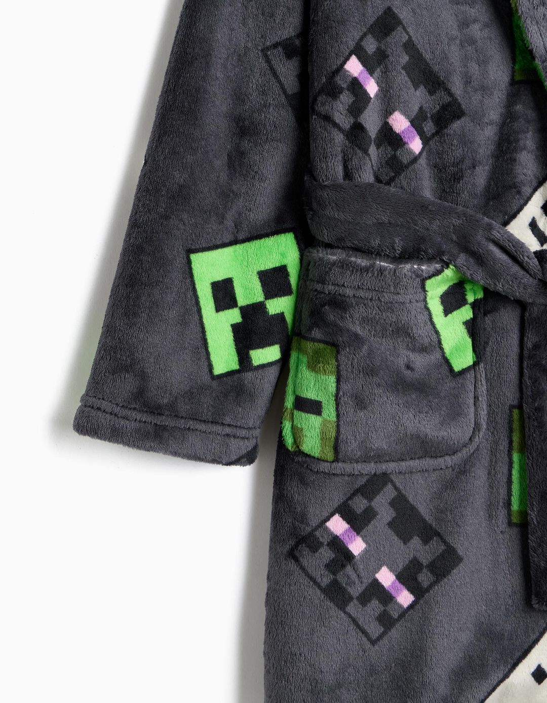 Robe 'Minecraft', Menino, Cinzento Escuro