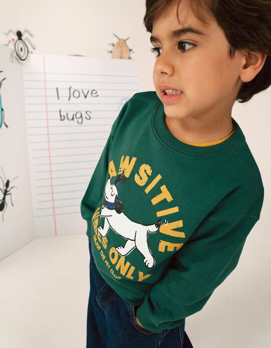 Comprar Online Sweatshirt De Felpa, Menino, Verde Escuro