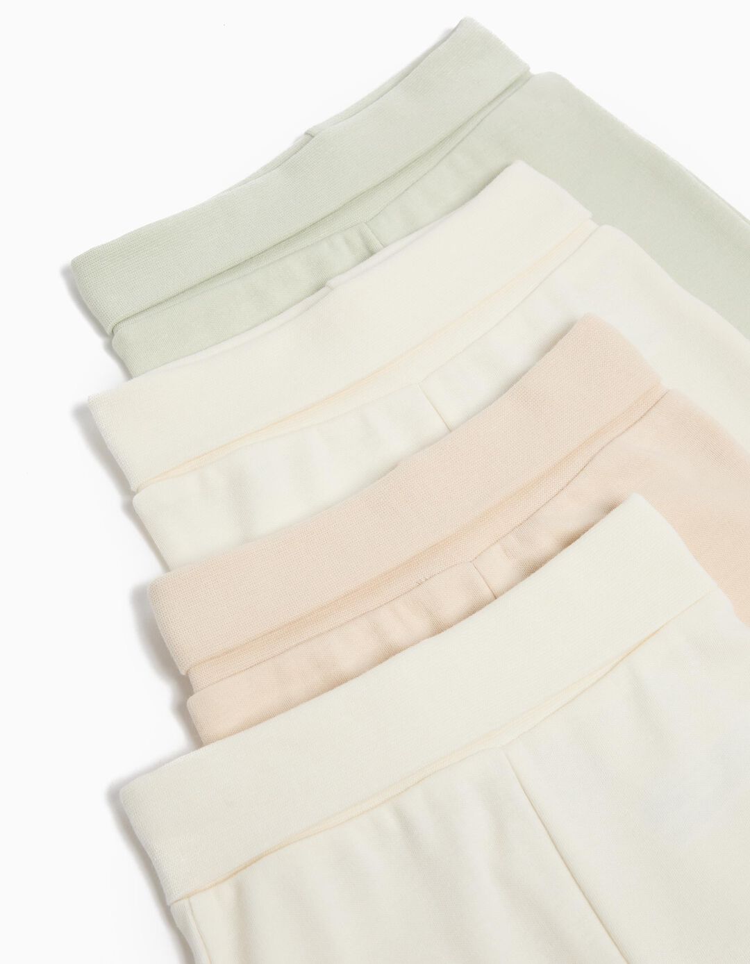 Pack 4 Calças com Pés, Bebé, Multicor