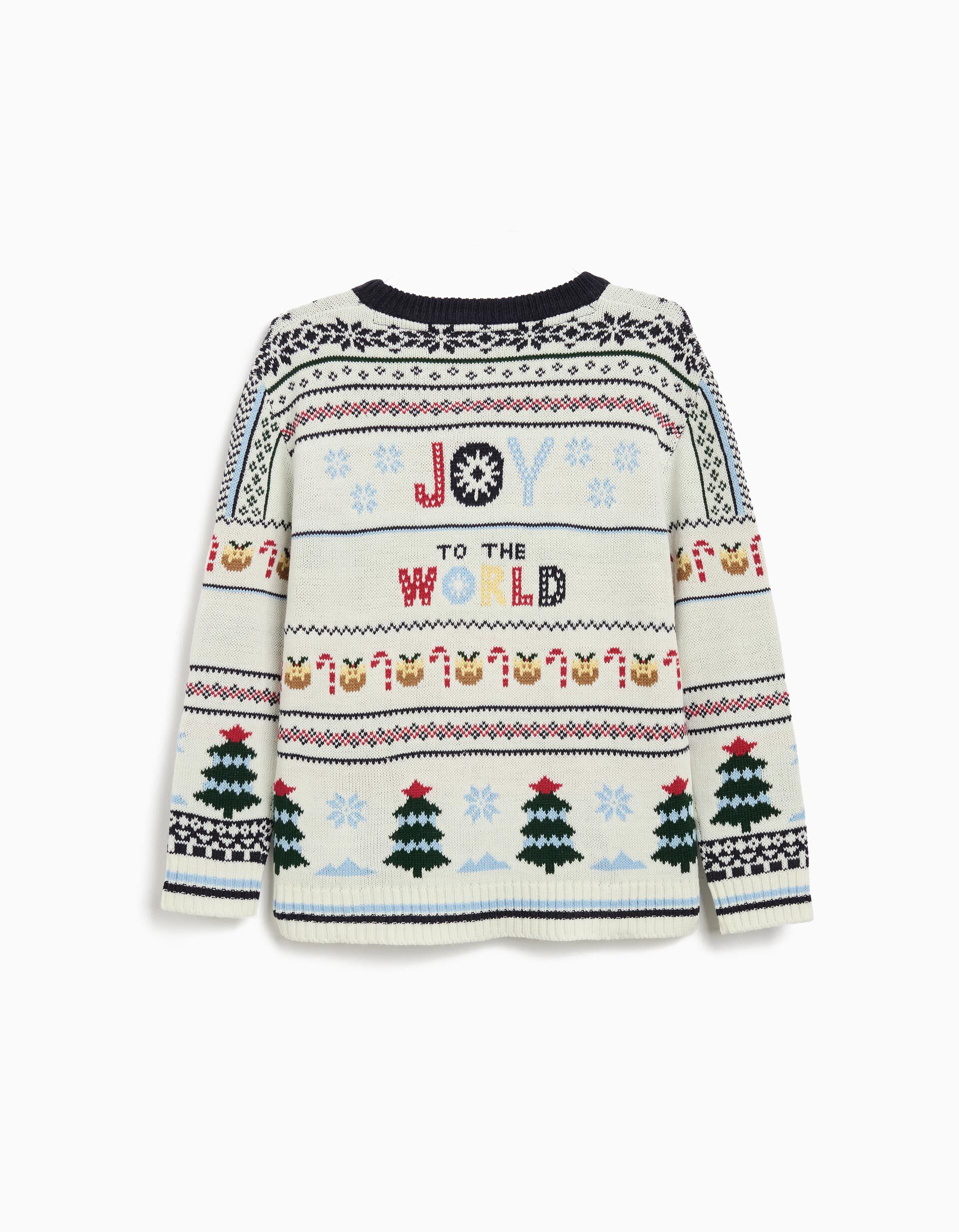 Comprar Online Camisola Malha Natal, Menino, Bege Claro