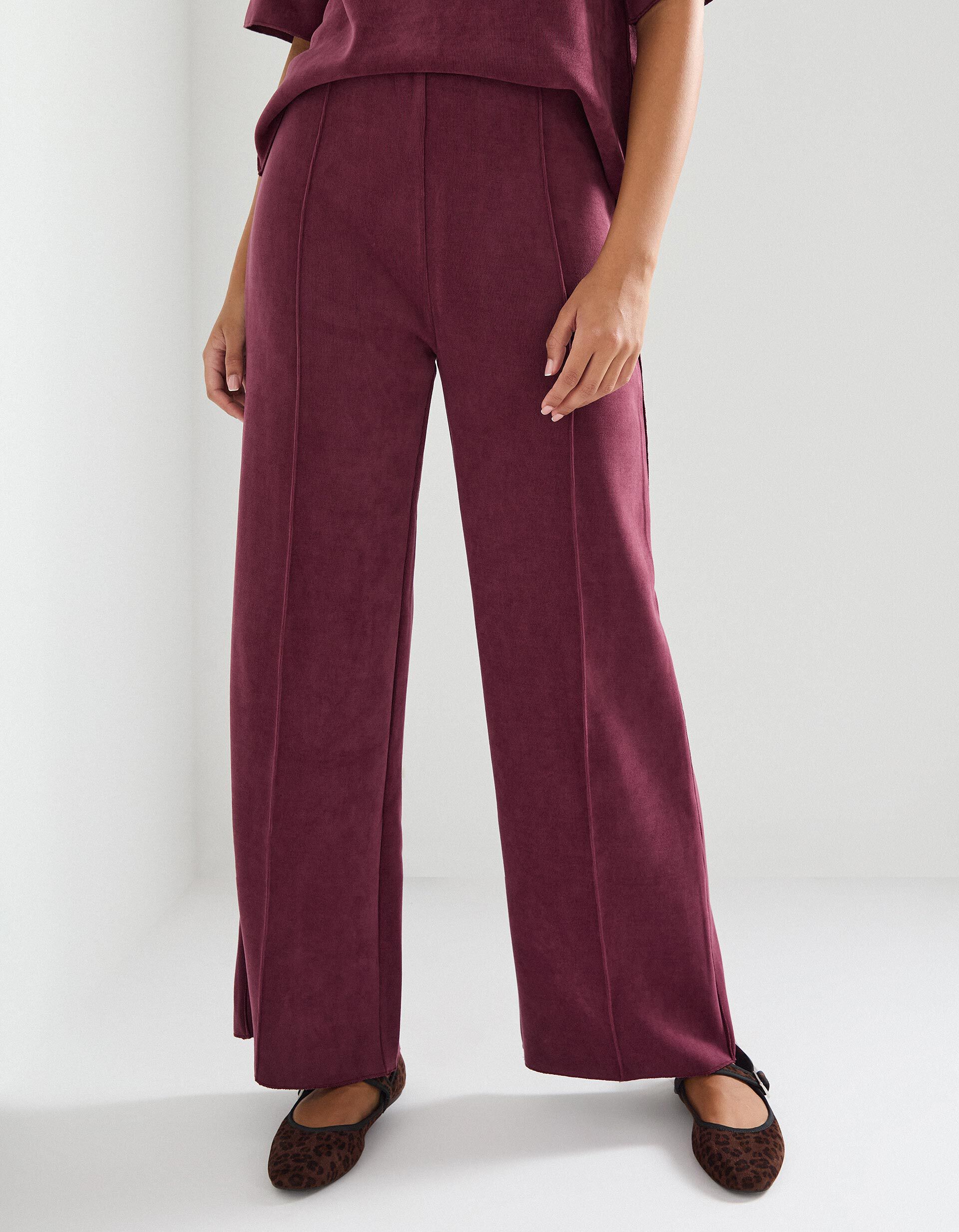 Comprar Online Cal&ccedil;as, Mulher, Vermelho Escuro