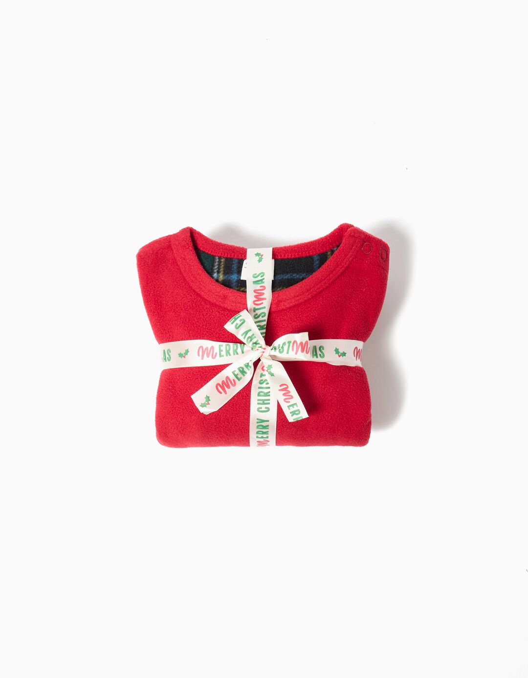 Pijama Polar de Natal, Menino, Vermelho