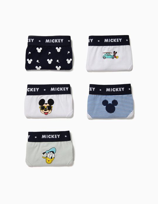 5 Cuecas para Menino 'Mickey & Donald' Multicolor