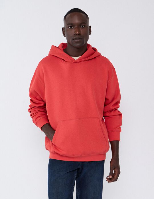 Comprar Online Sweatshirt Com Capuz, Homem, Vermelho