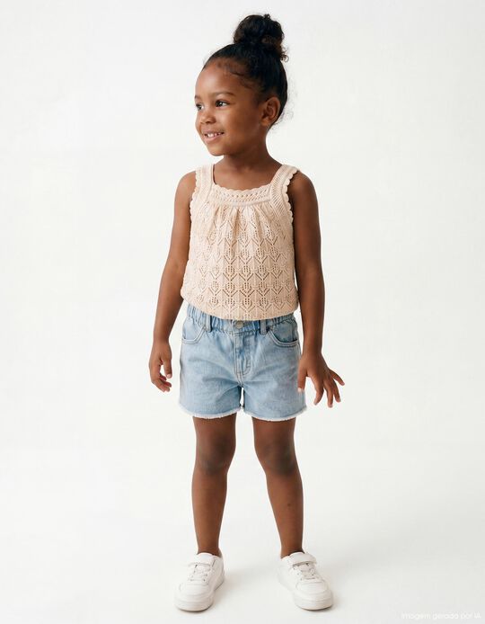Comprar Online Top Crochet, Menina, Cru