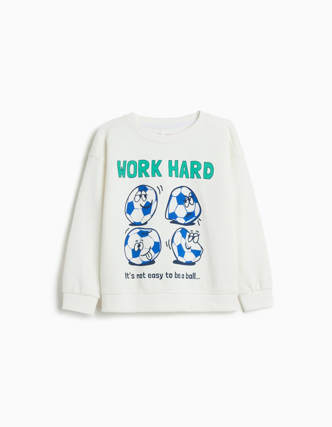 Sweatshirt de Felpa, Menino, Branco