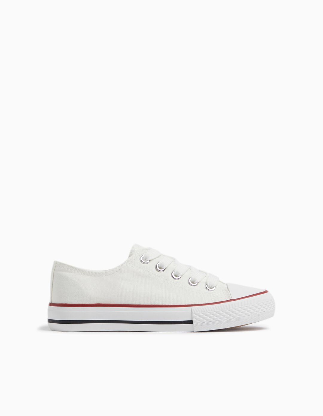 Canvas Sneakers, Girl, White