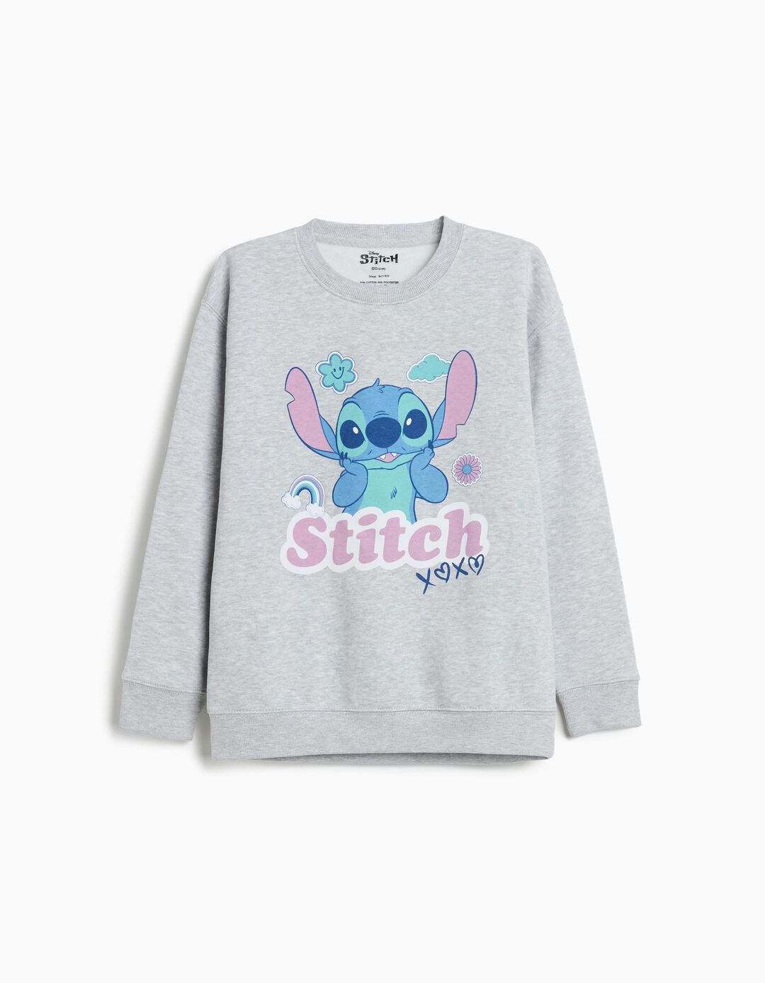 Sweatshirt 'Stitch' &copy;Disney, Menina, Cinzento Claro
