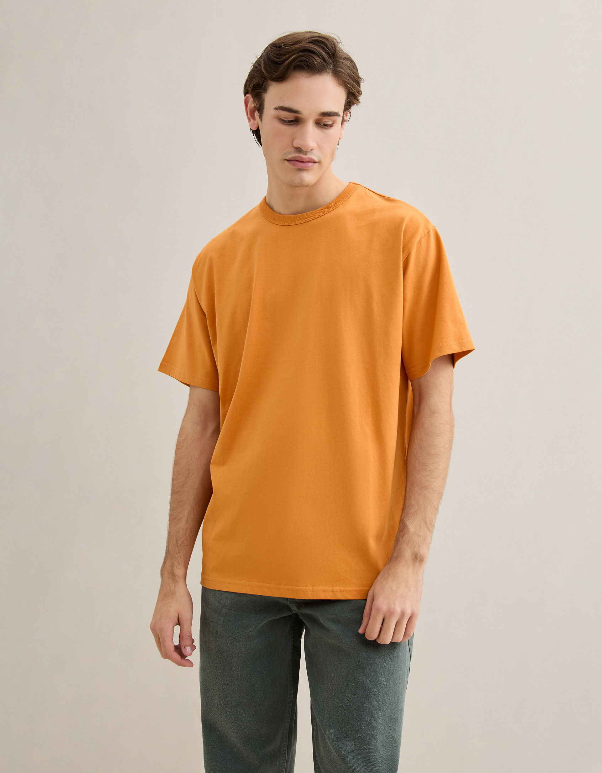 Comprar Online T-shirt Heavy Jersey, Homem, Laranja Escuro