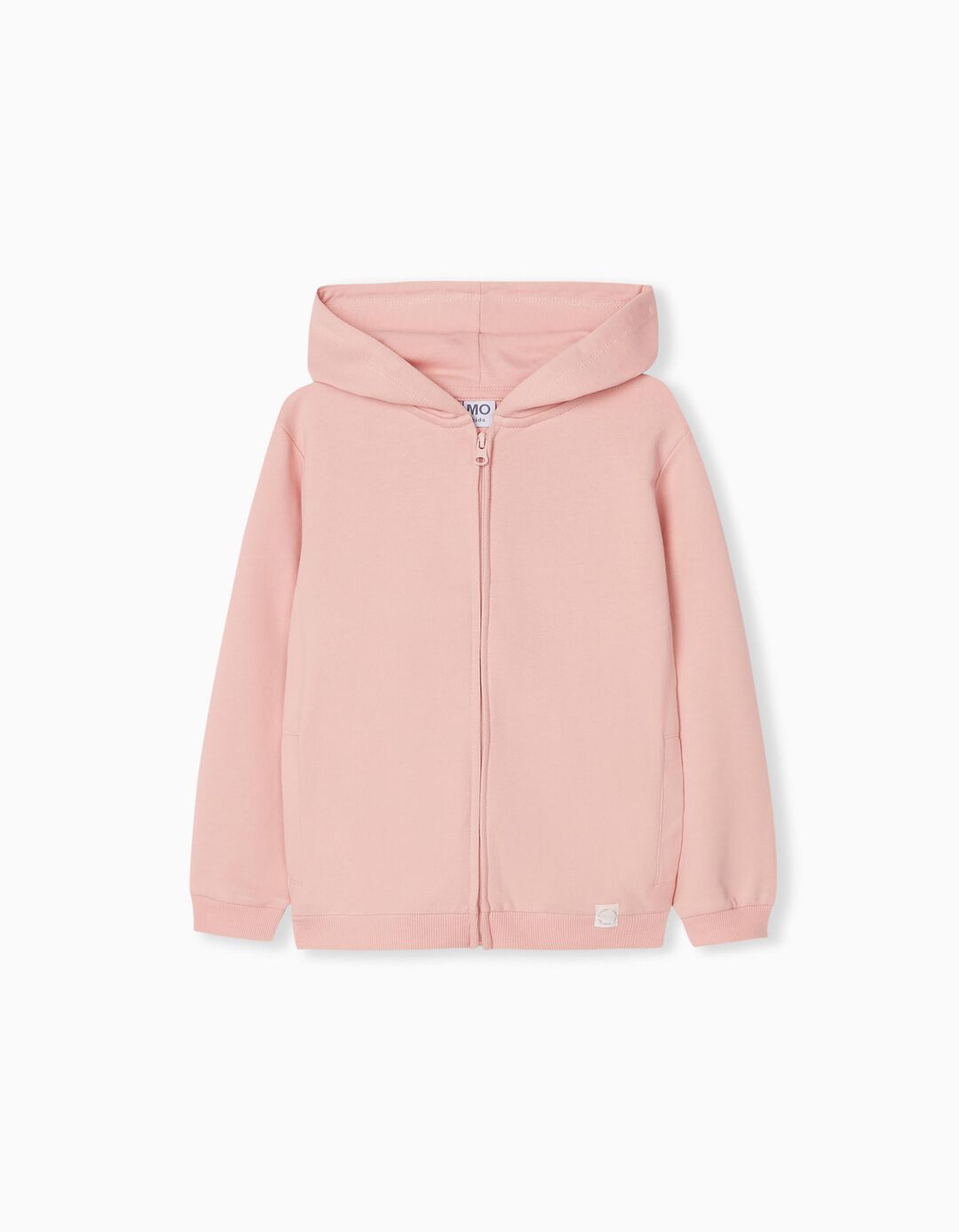 Hooded Fleece Jacket, Girls, Light Pink