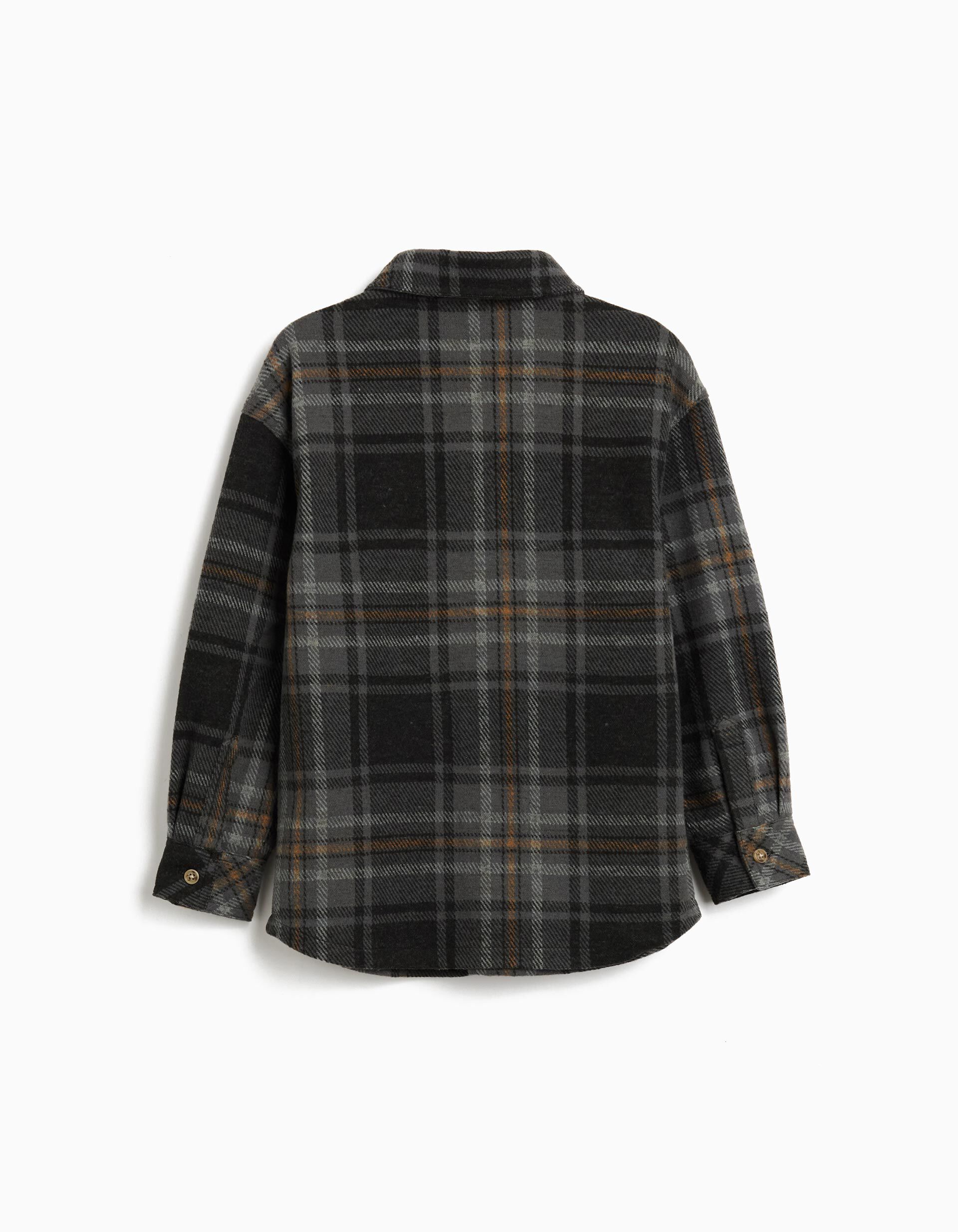 Comprar Online Sobrecamisa Xadrez, Menino, Cinzento Escuro 