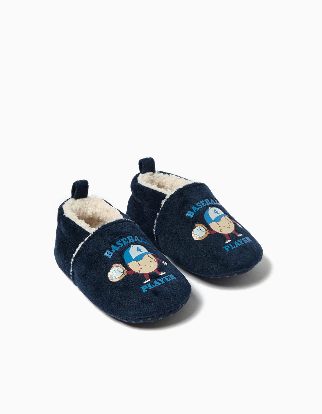 Pantufas com Estampado, Menino, Azul