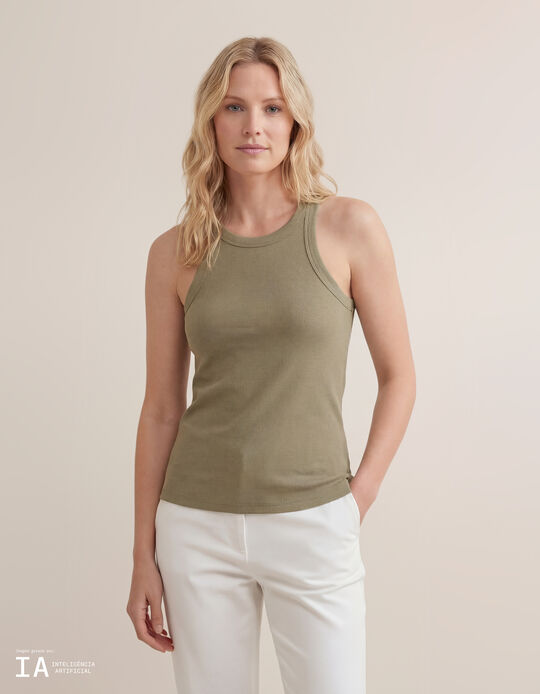 Comprar Online Tank Top Canelado, Mulher, Verde