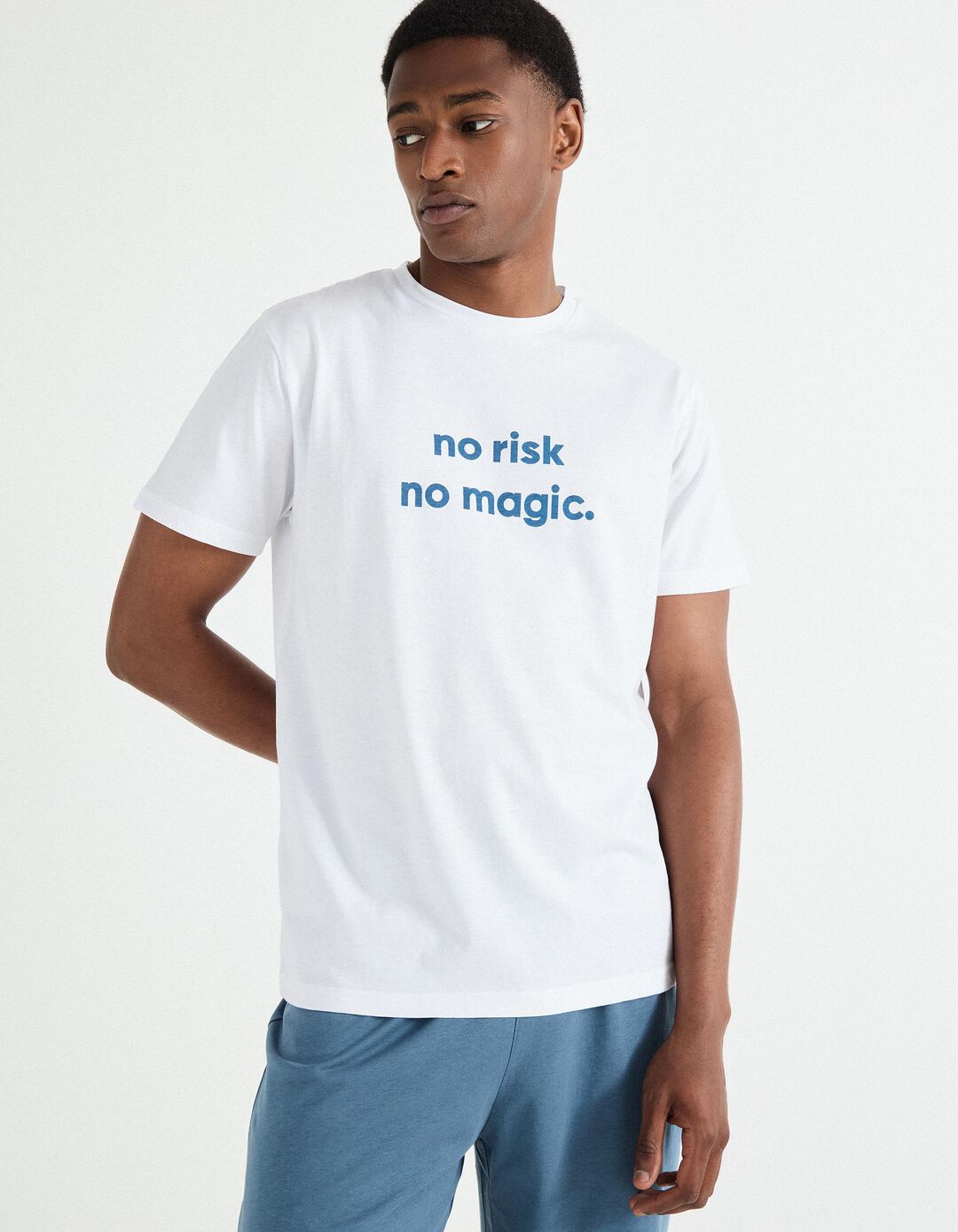 Pijama Jersey, Homem, Branco