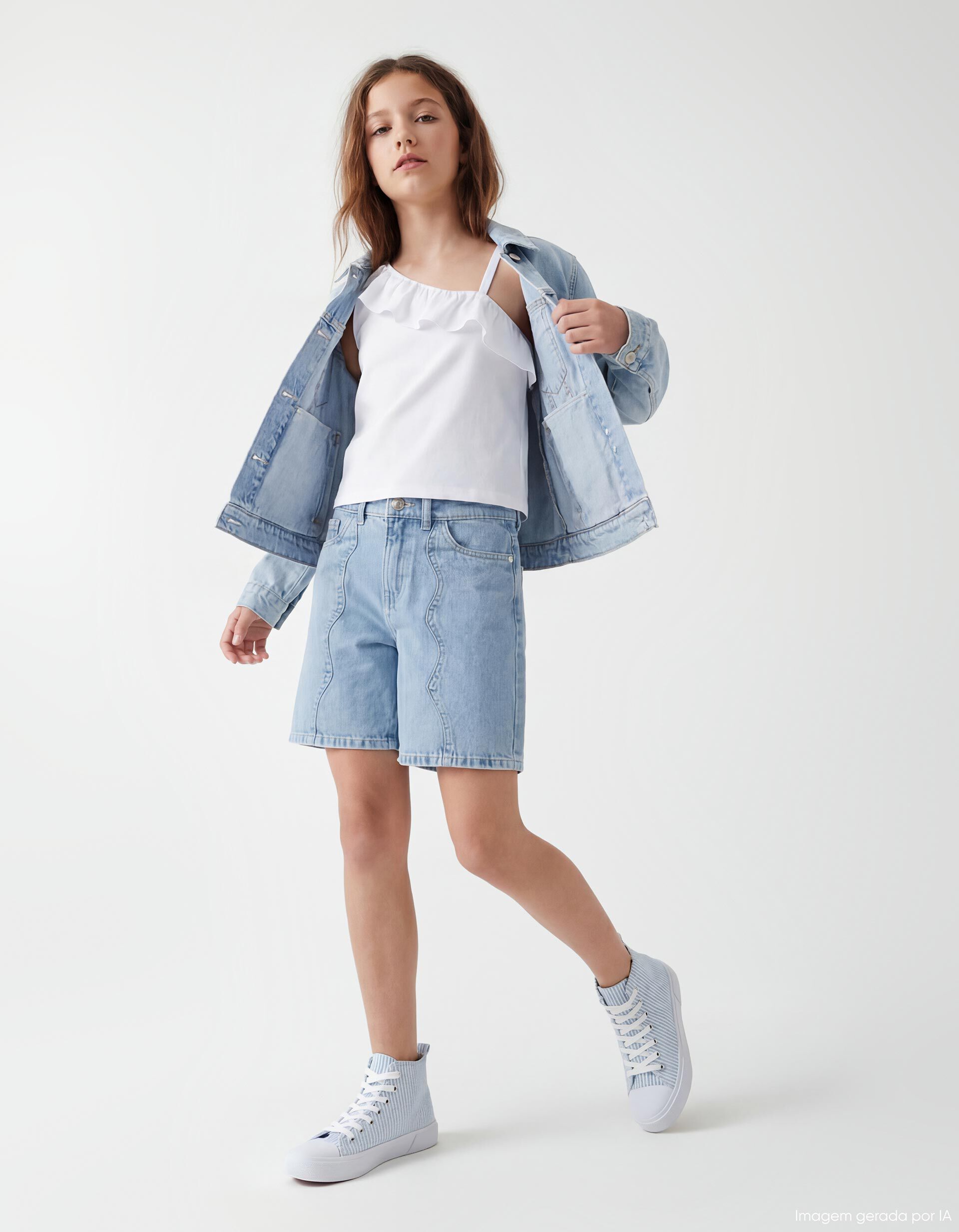 Comprar Online Cal&ccedil;&otilde;es de Ganga, Menina, Azul Claro