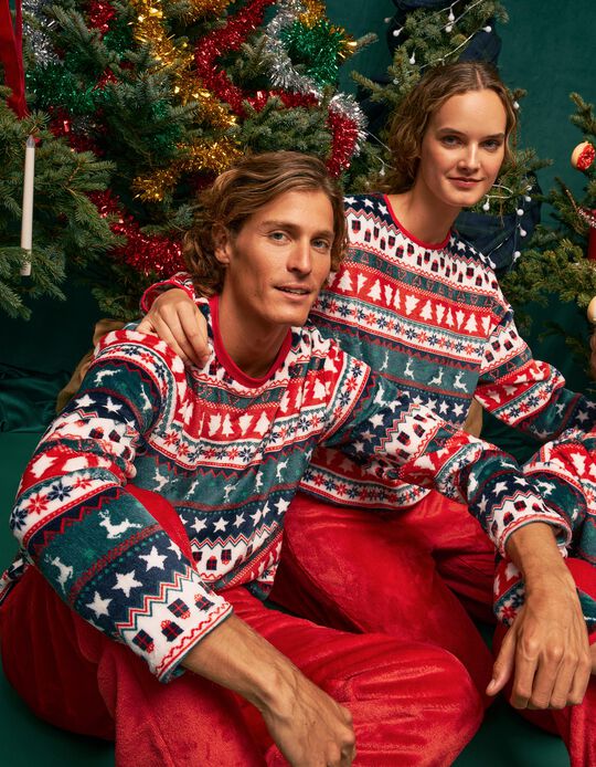 Comprar Online Pijama De Natal, Homem, Vermelho Escuro