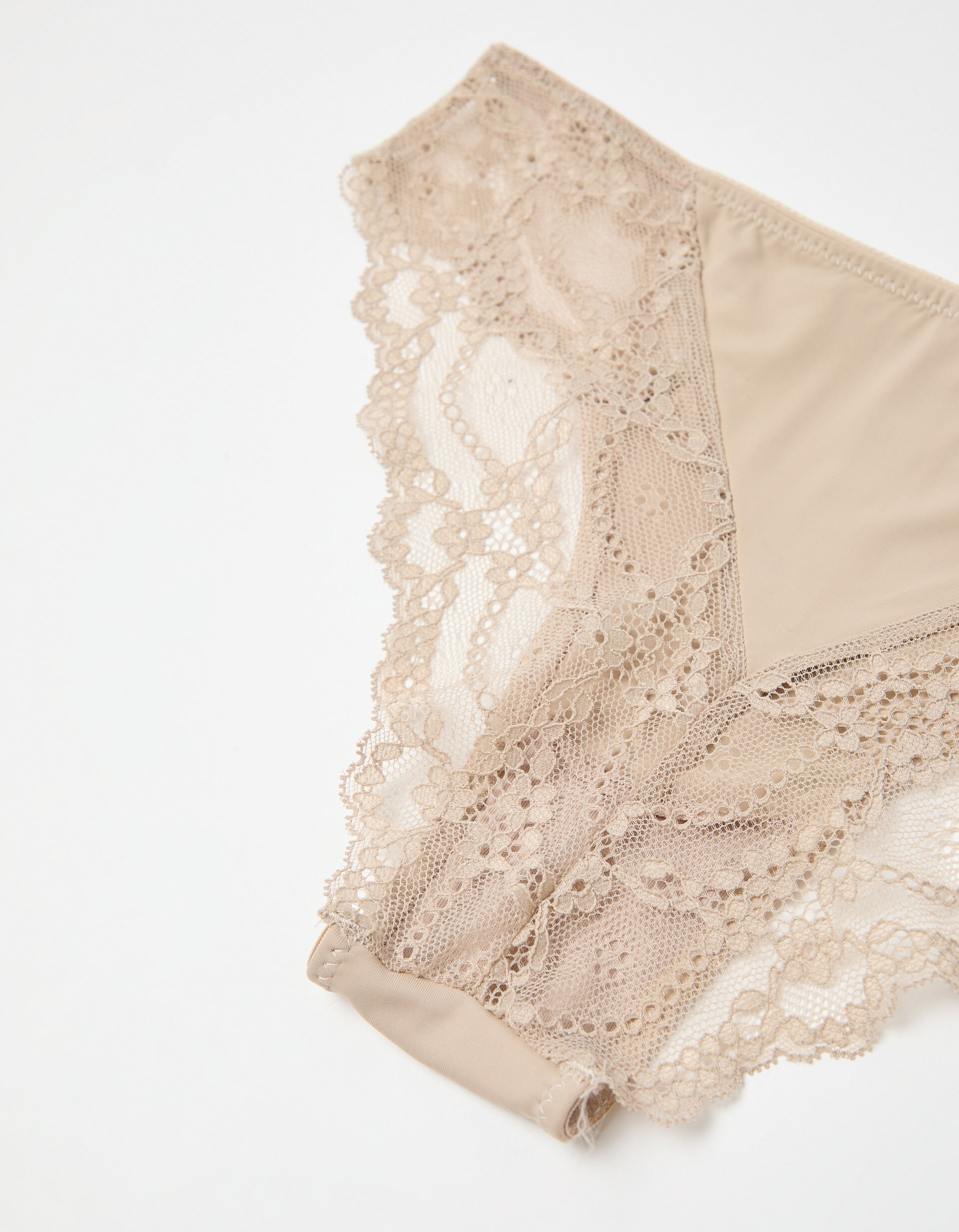 Comprar Online Cuecas Brief com Renda, Mulher, Bege