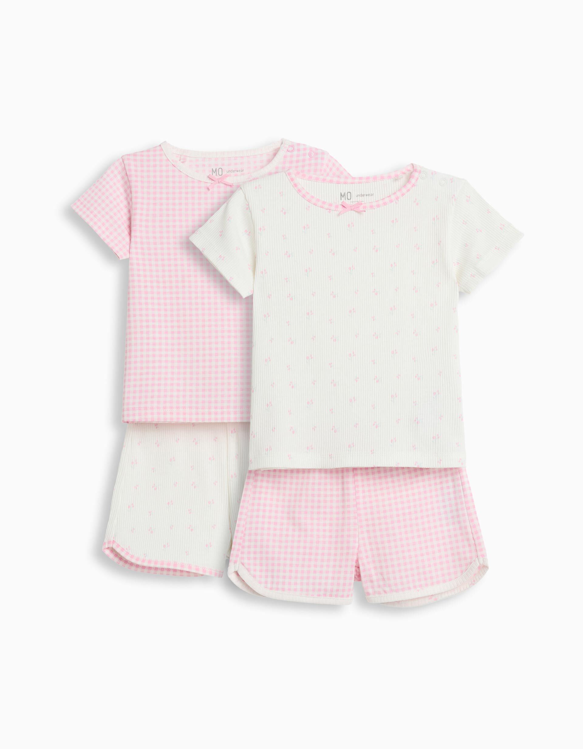 Comprar Online Pack 2 Pijamas, Menina, Rosa Claro