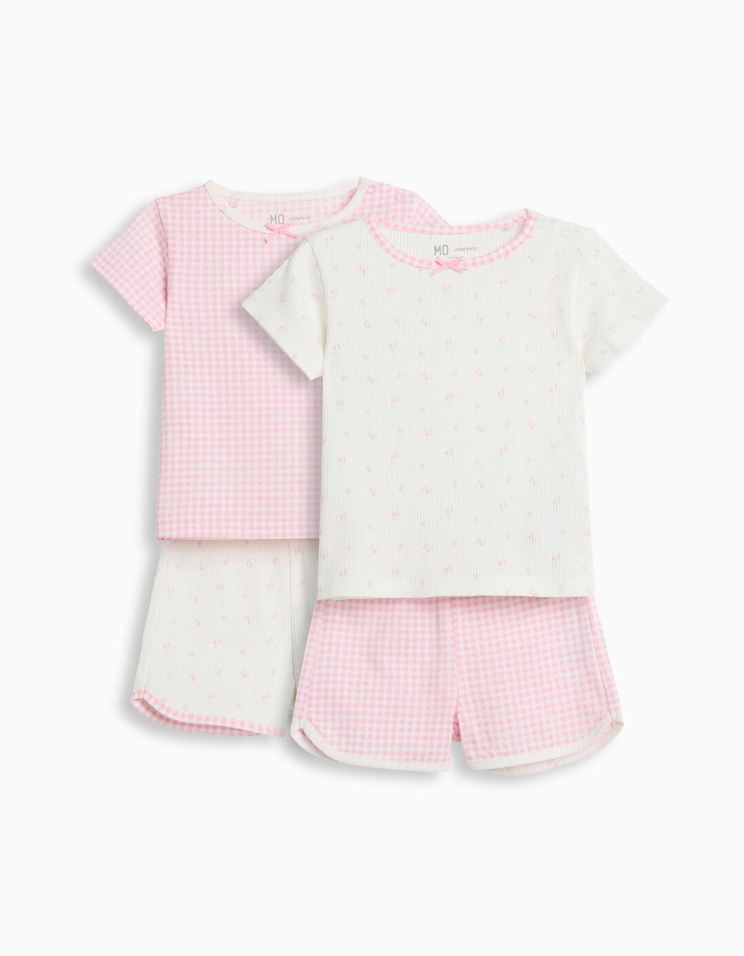 Pack 2 Pijamas, Menina, Rosa Claro