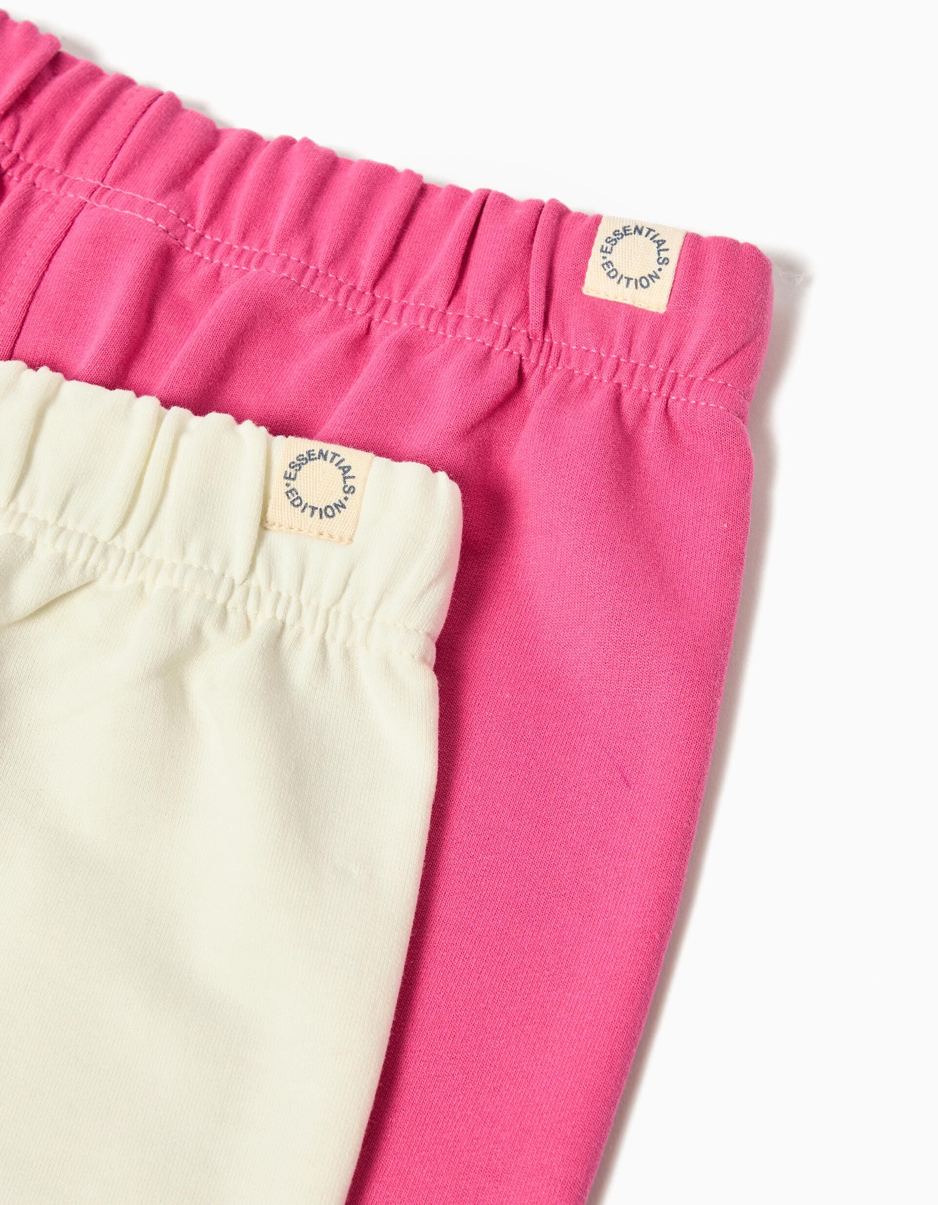 Comprar Online Pack 2 Cal&ccedil;as de Felpa, Menina, Branco