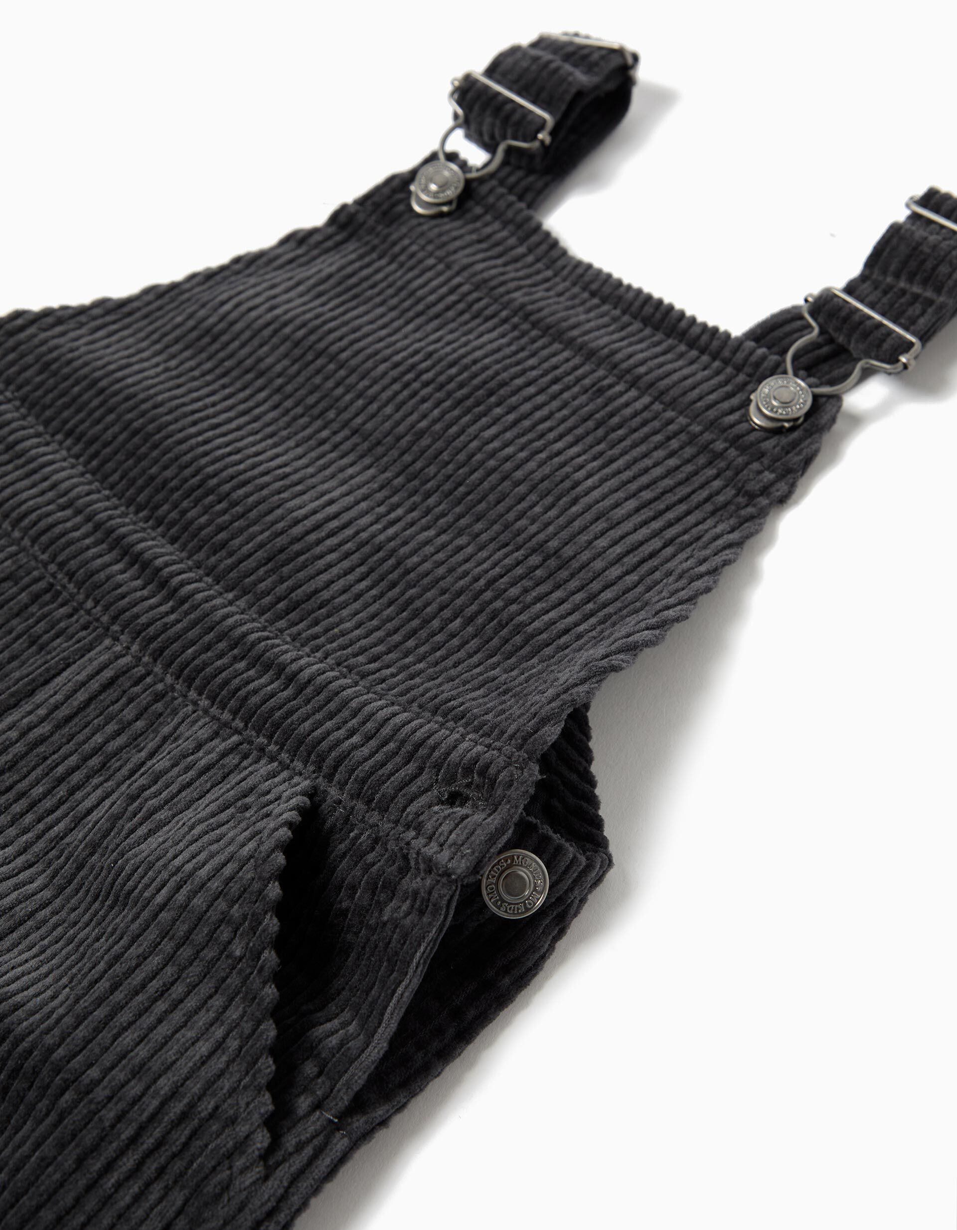 Comprar Online Jardineira de Bombazine, Menino, Cinzento Escuro 