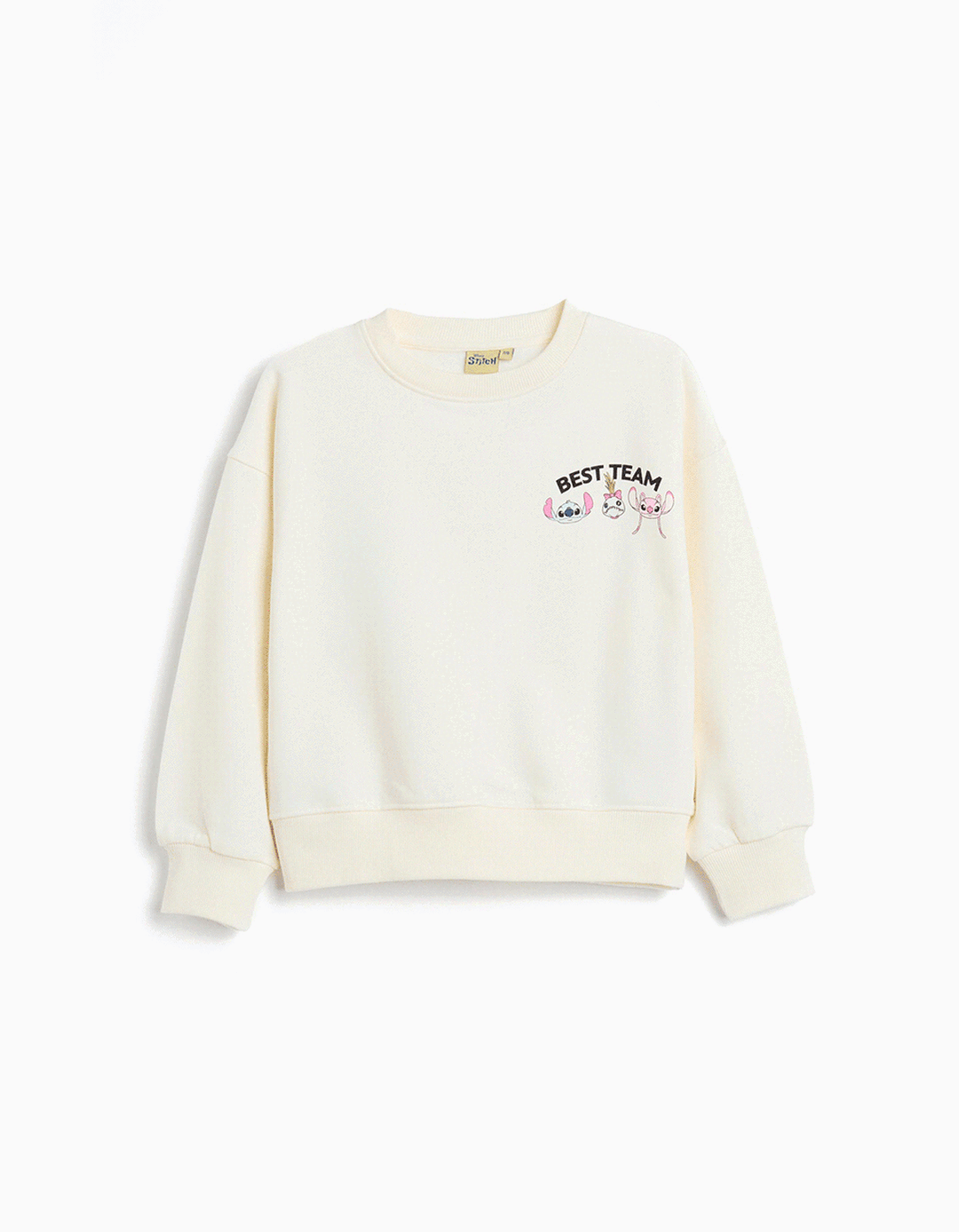 Sweatshirt 'Stitch' ©Disney, Menina, Branco