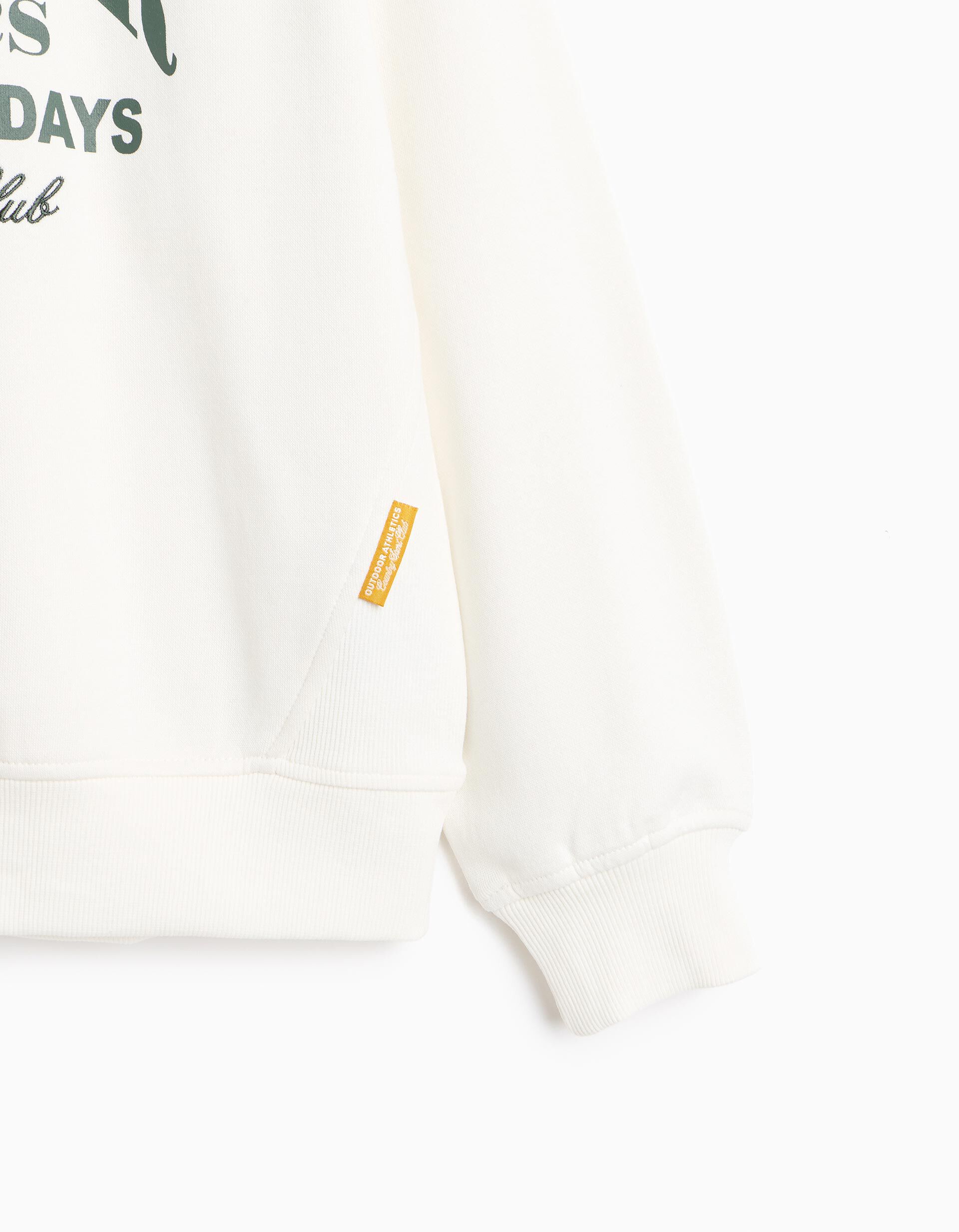 Comprar Online Sweatshirt Estampada, Menino, Branco